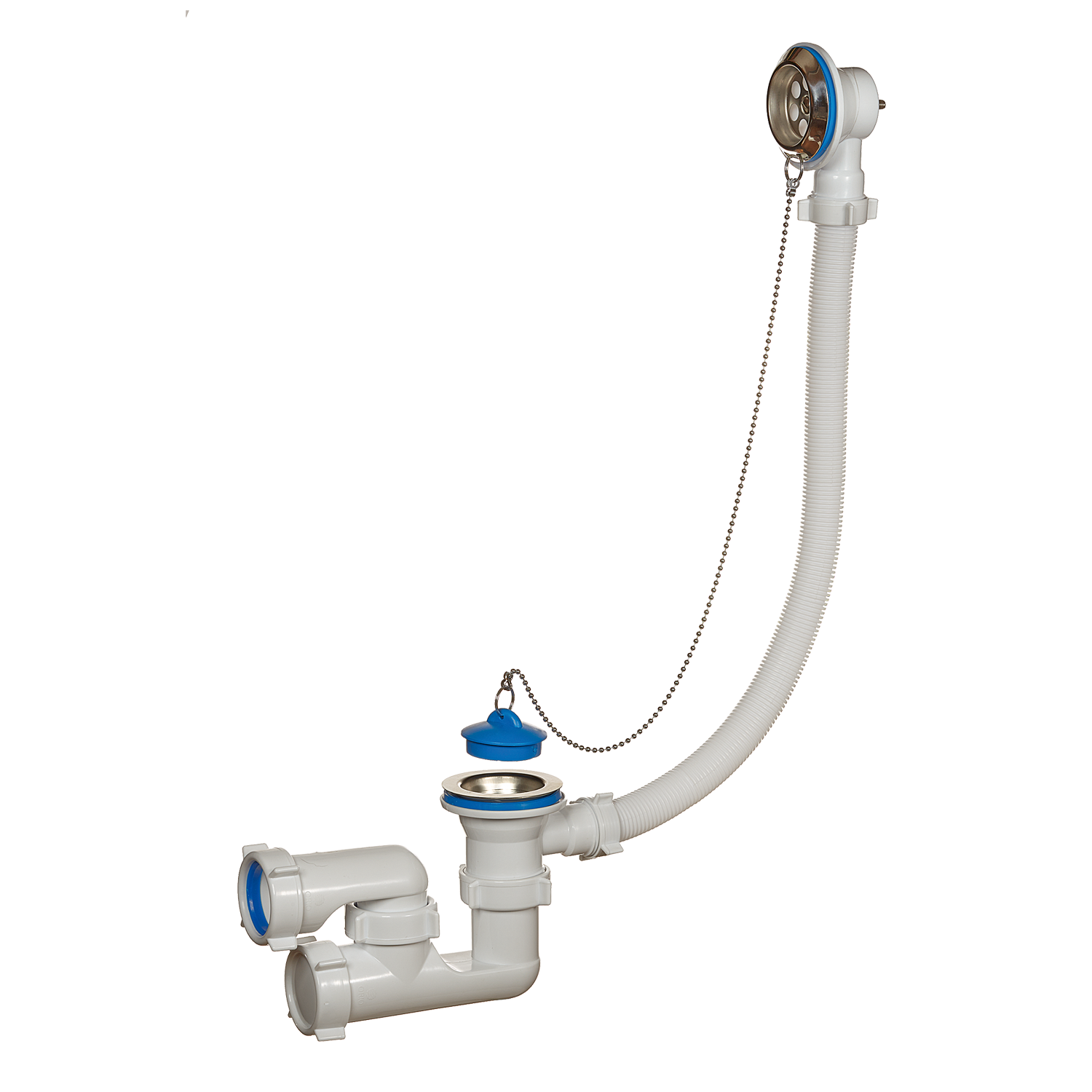 8008 Сифон для ванны рег. с пер. ОРИО  (35/1шт)