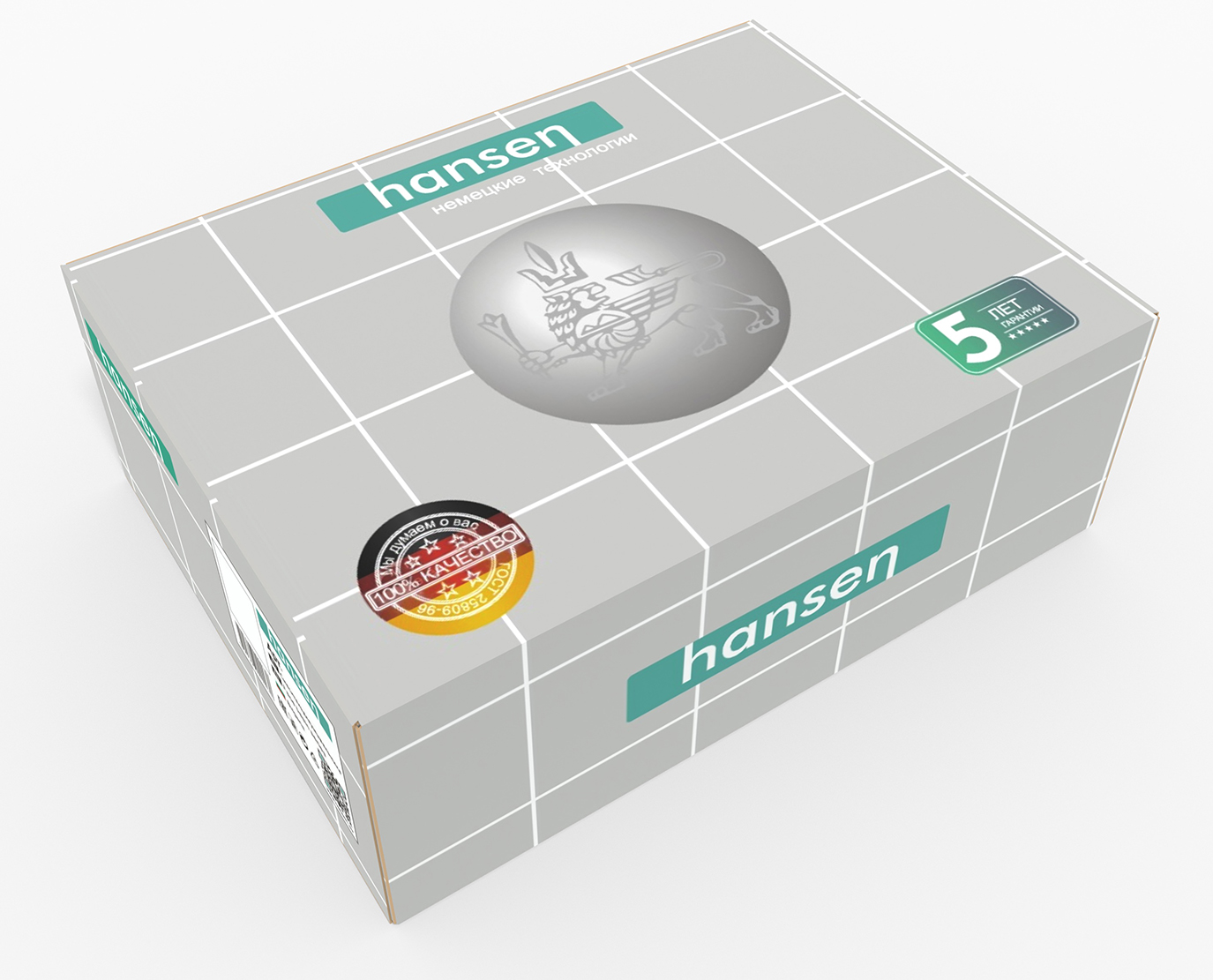 20018-F Смеситель для душевой кабины (БЕЛЫЙ) HANSEN  (10/1шт)