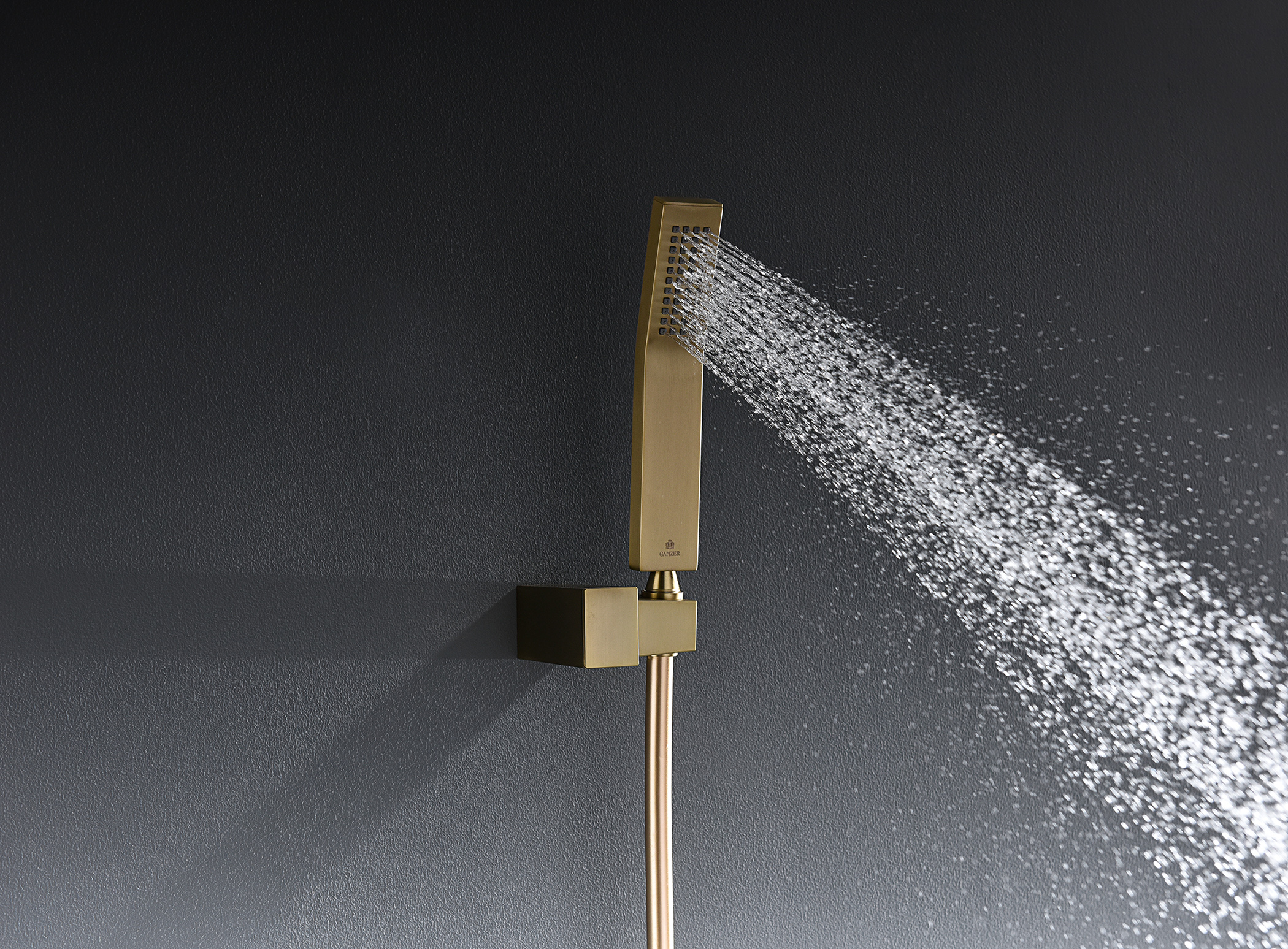 01165-S Смеситель встраиваемый для душа с 3-функ. (Мат. Золото) GANZER (6/1шт)