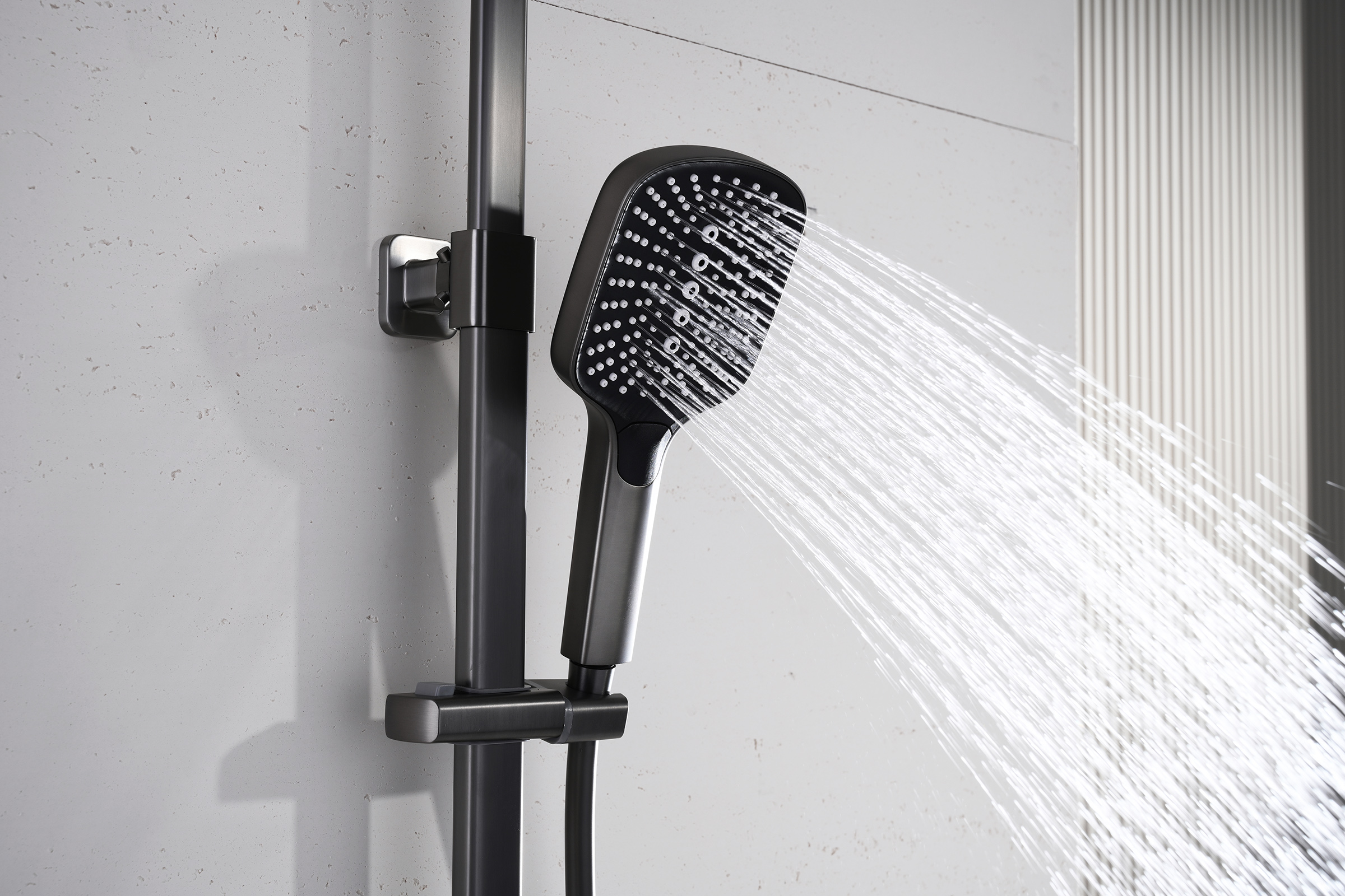 12163-Q Душевая система (ГРАФИТ) GANZER (5/1шт)