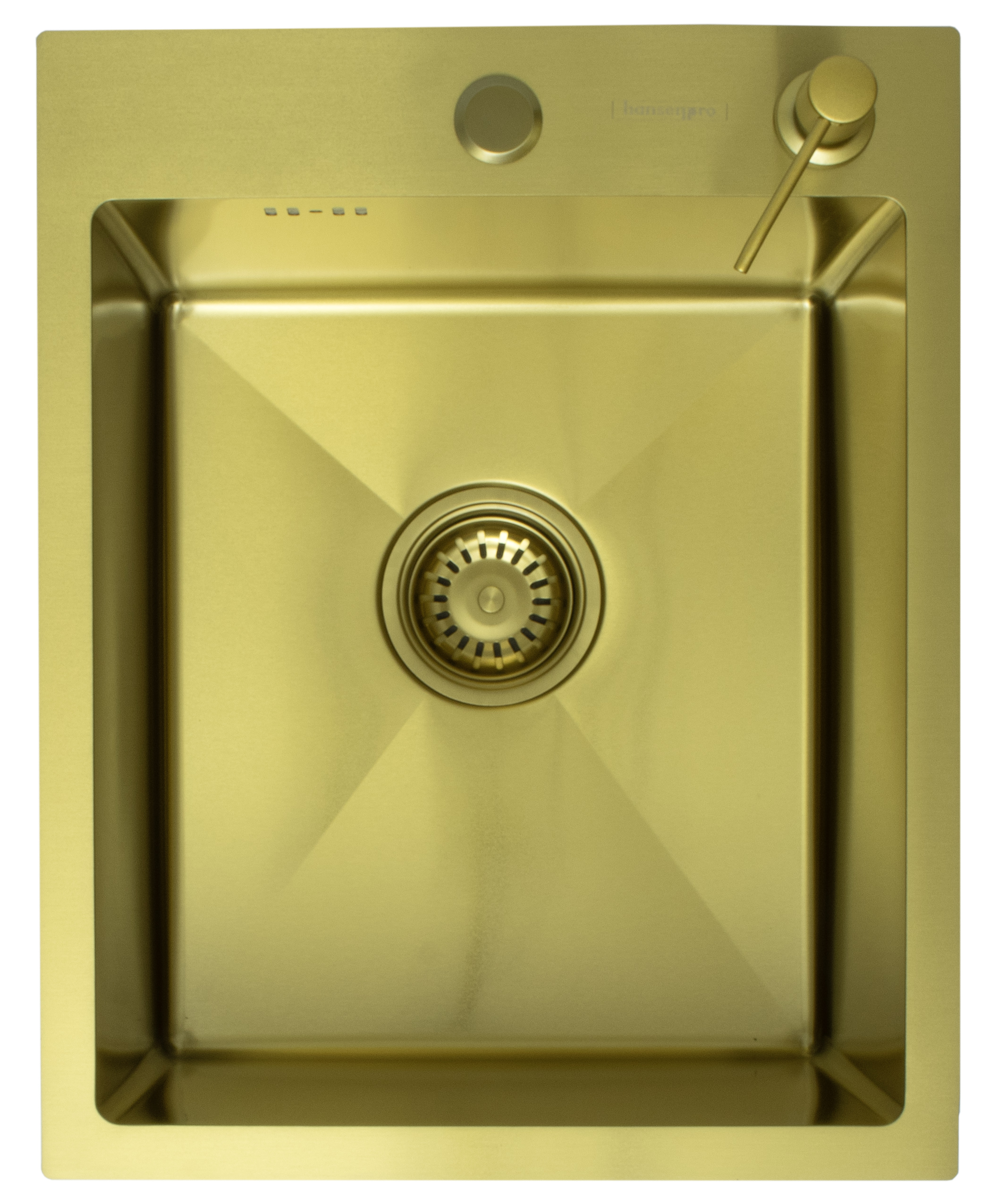 Мойка НЕРЖ  40х50  (МАТ. ЗОЛОТО) с дозатором  HANSEN  (1шт)