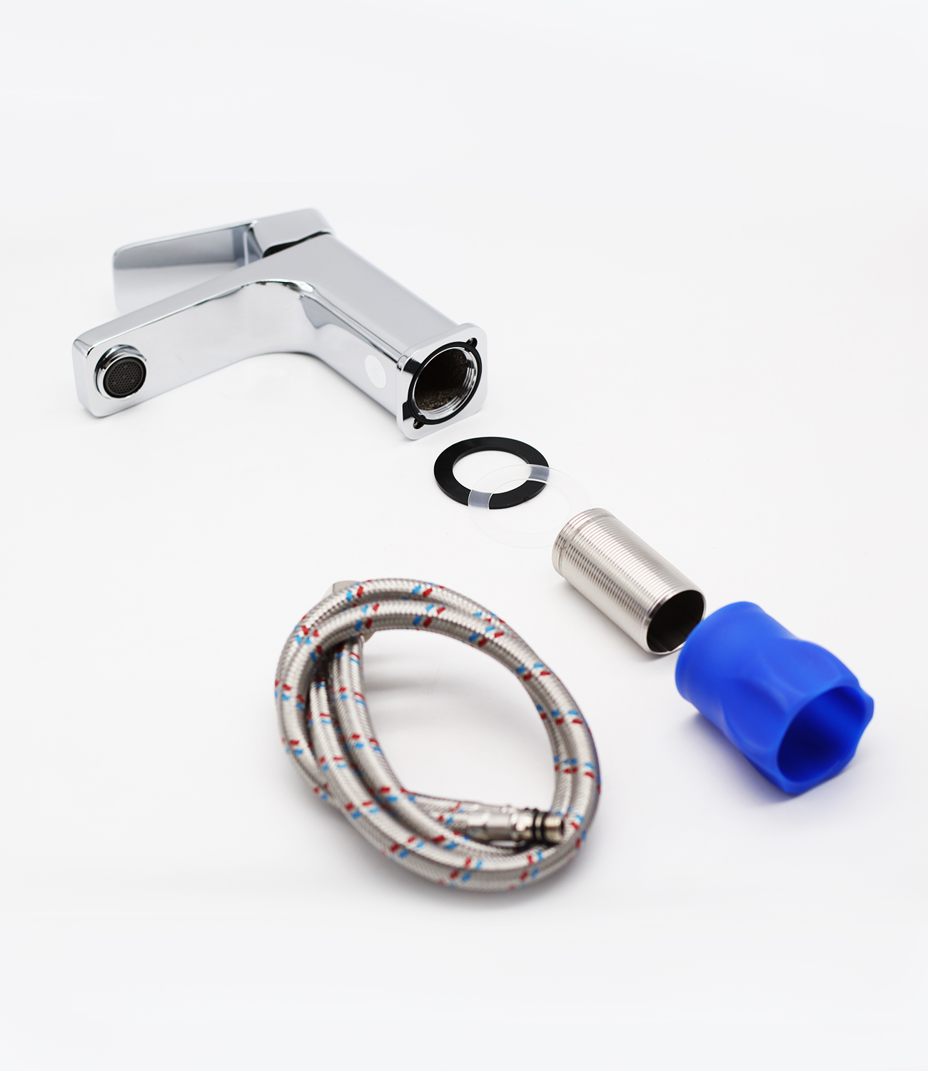 12115 Смеситель для умывальника (ХРОМ)  GANZER (10/1шт)