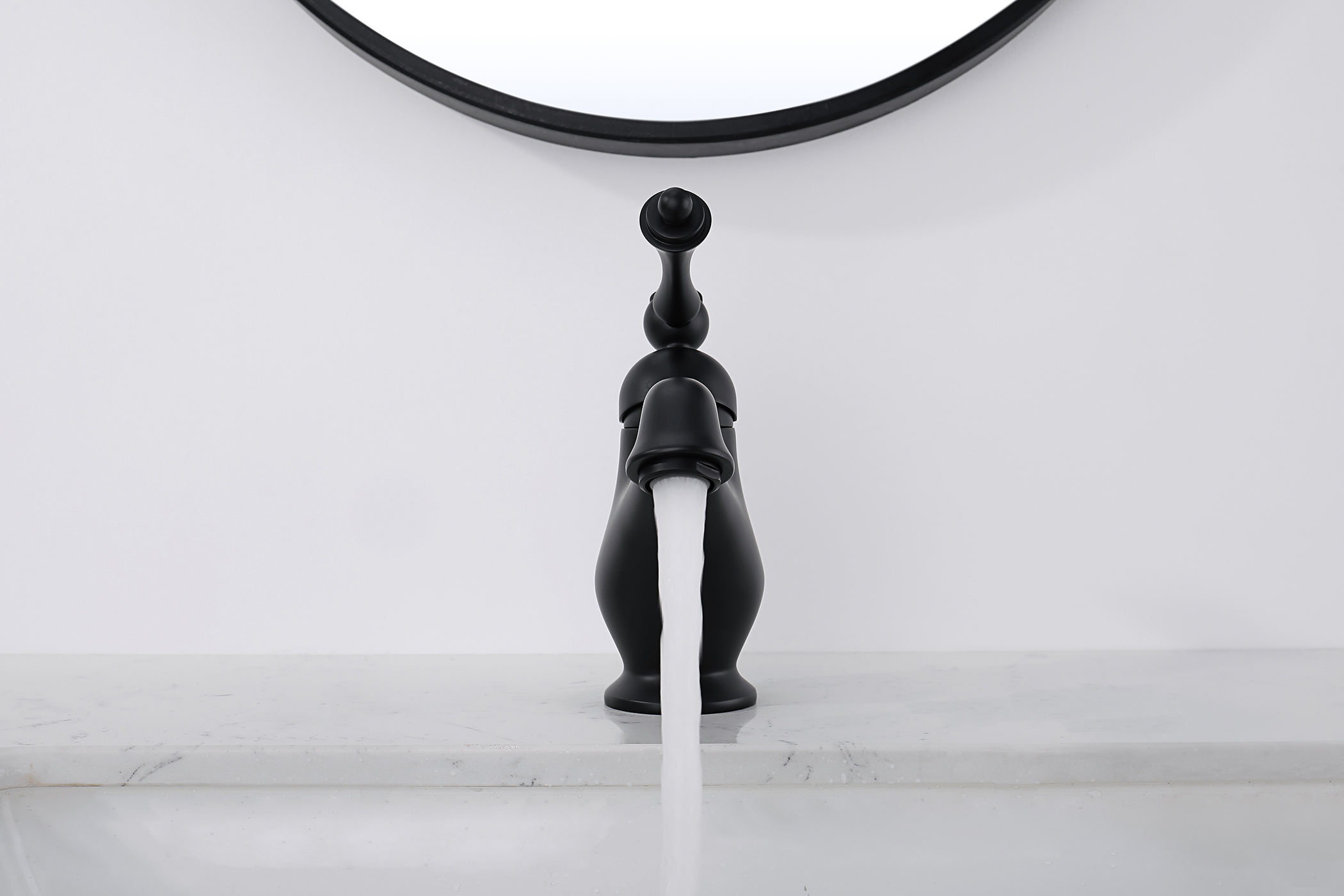 77111-C Смеситель для умыв. (ЧЕРНЫЙ)  GANZER  (10/1шт) Л/К