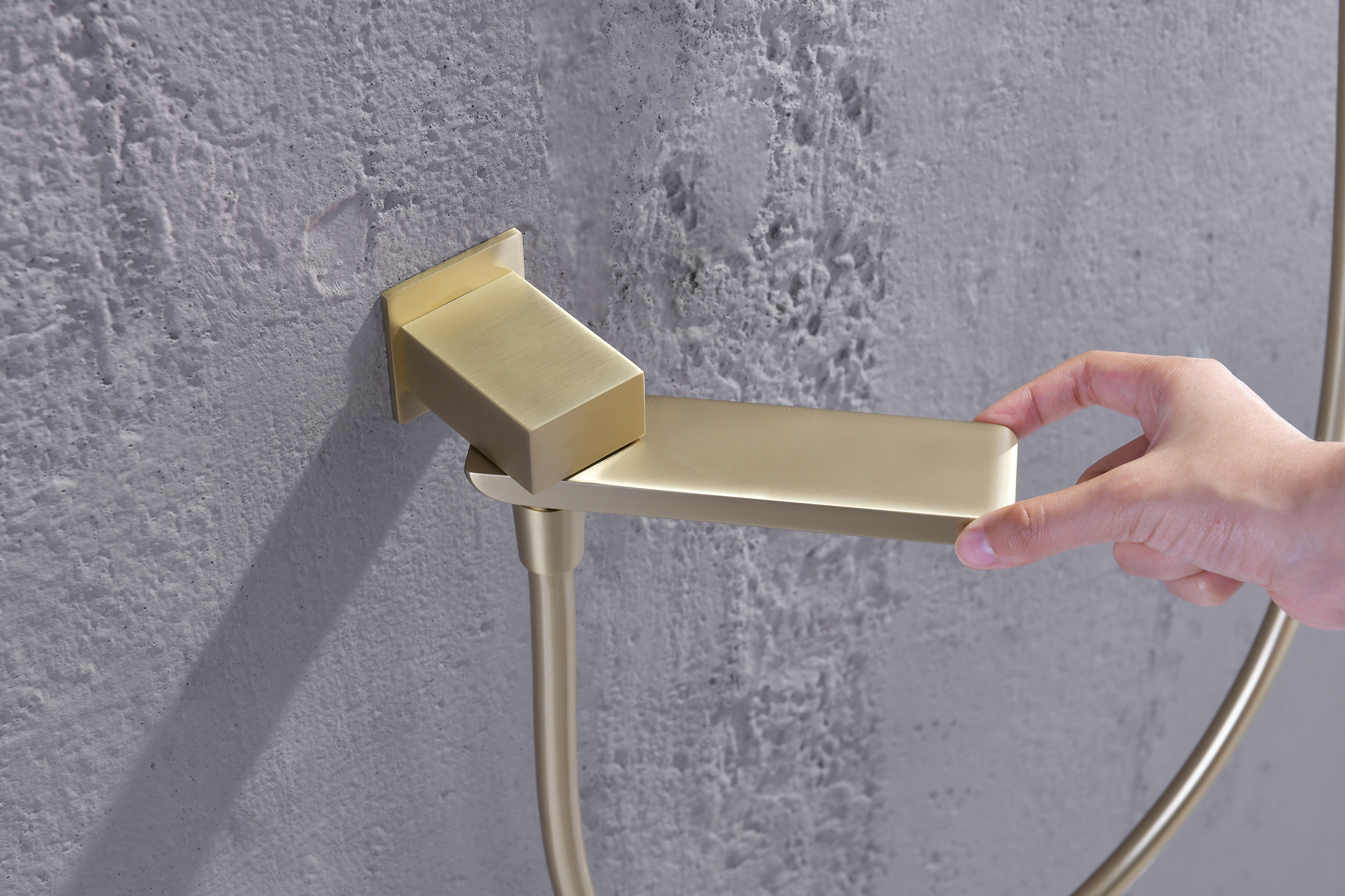 02165-S Смеситель встраиваемый для душа с 3-функ. (Мат. Золото) GANZER (6/1шт)