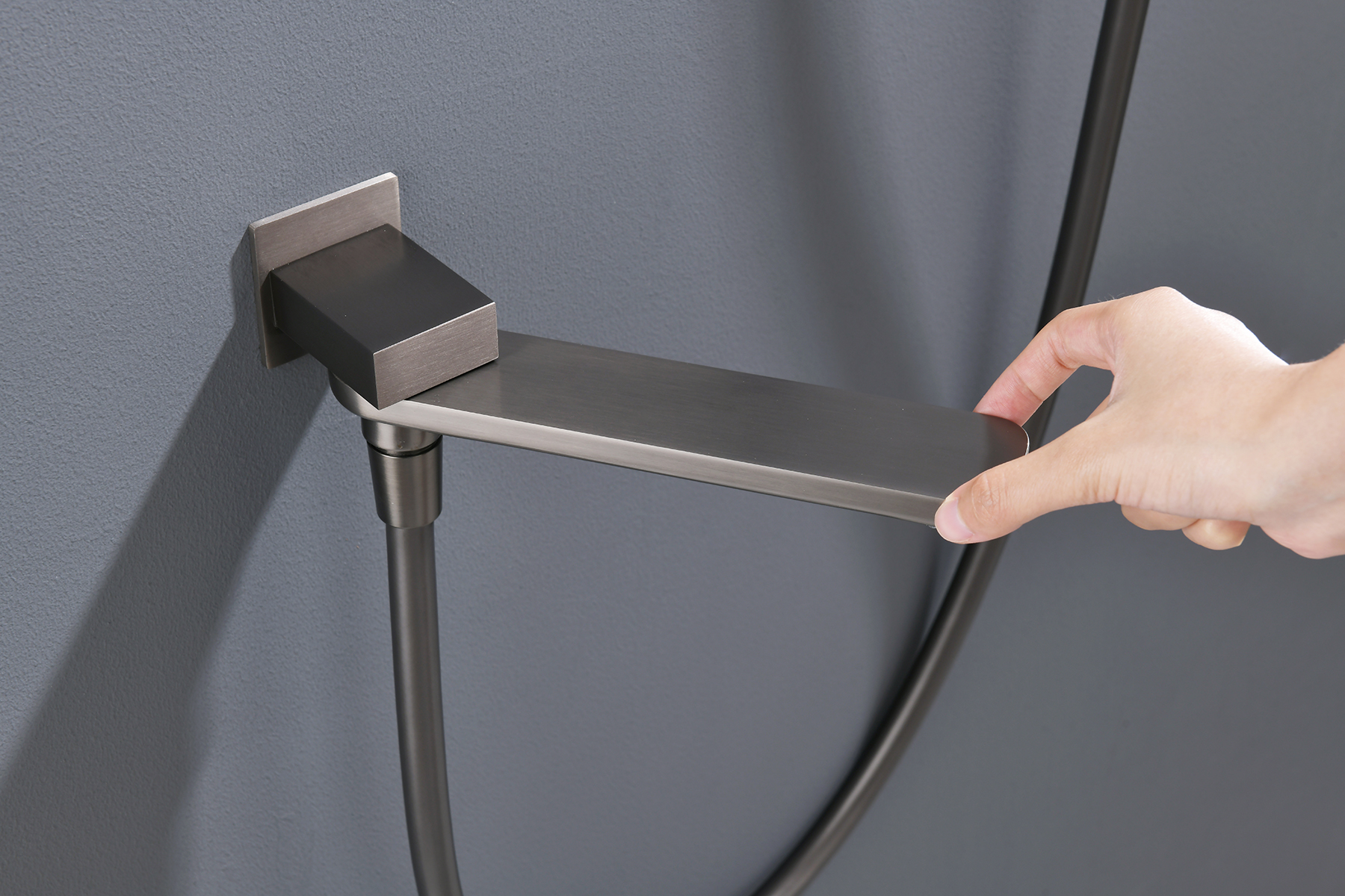 12165-Q Смеситель встраиваемый для душа с 3-функ. (ГРАФИТ) GANZER (6/1шт)