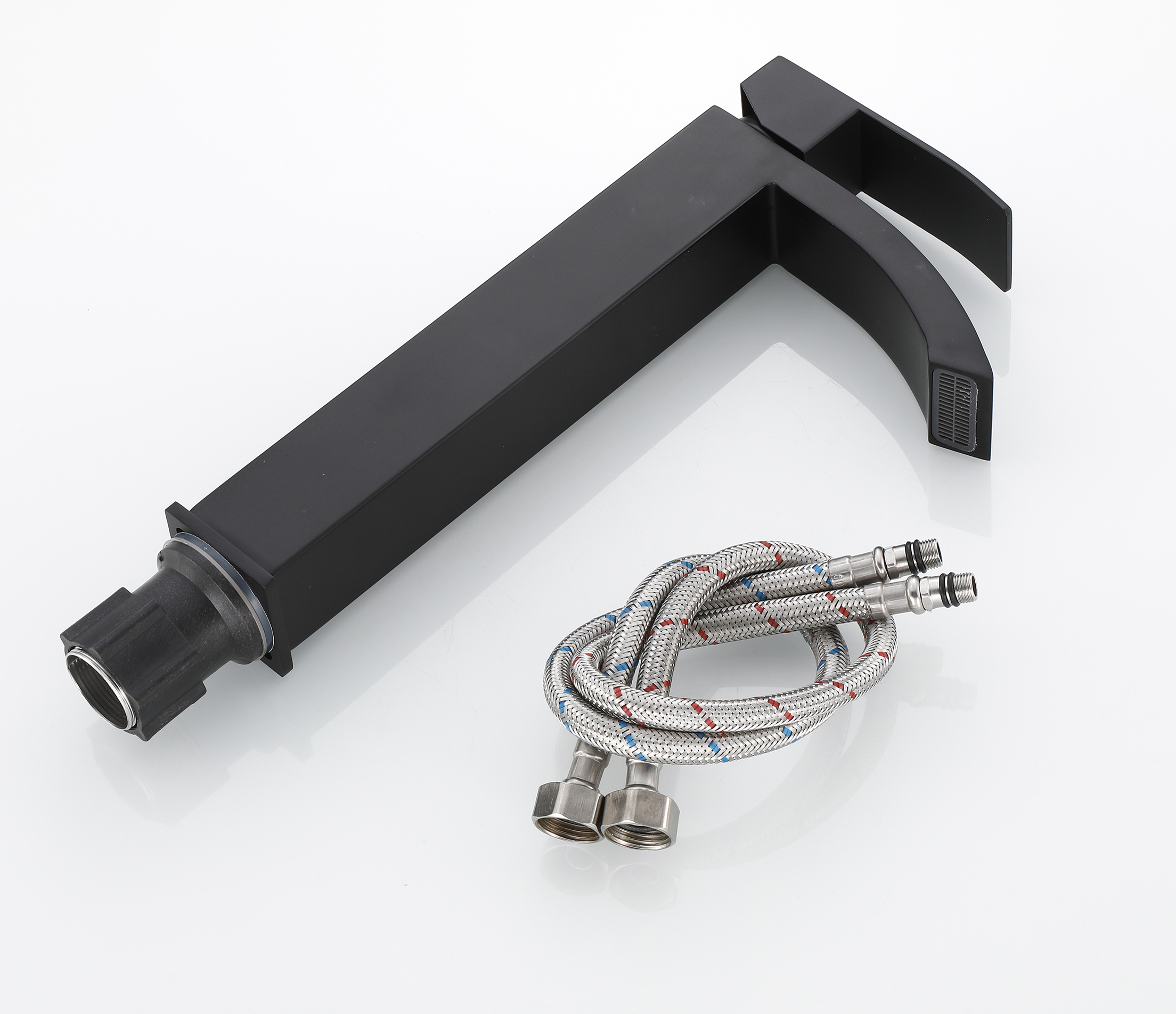 11044-C Смес. од. из НЕРЖ. для рак. чаши (ЧЕРНЫЙ) HANSEN  (10/1шт)