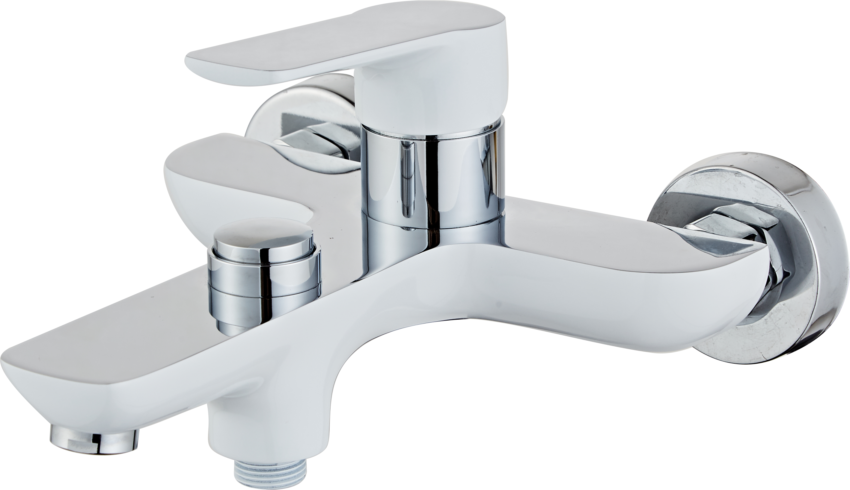 30037-F Смеситель для ванны (бел/хром) латун HANSEN  (10/1шт)