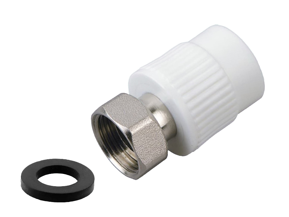 Накидная гайка ПРЯМАЯ ПП Ф32 х 3/4 Г  ViEiR (150/15шт)