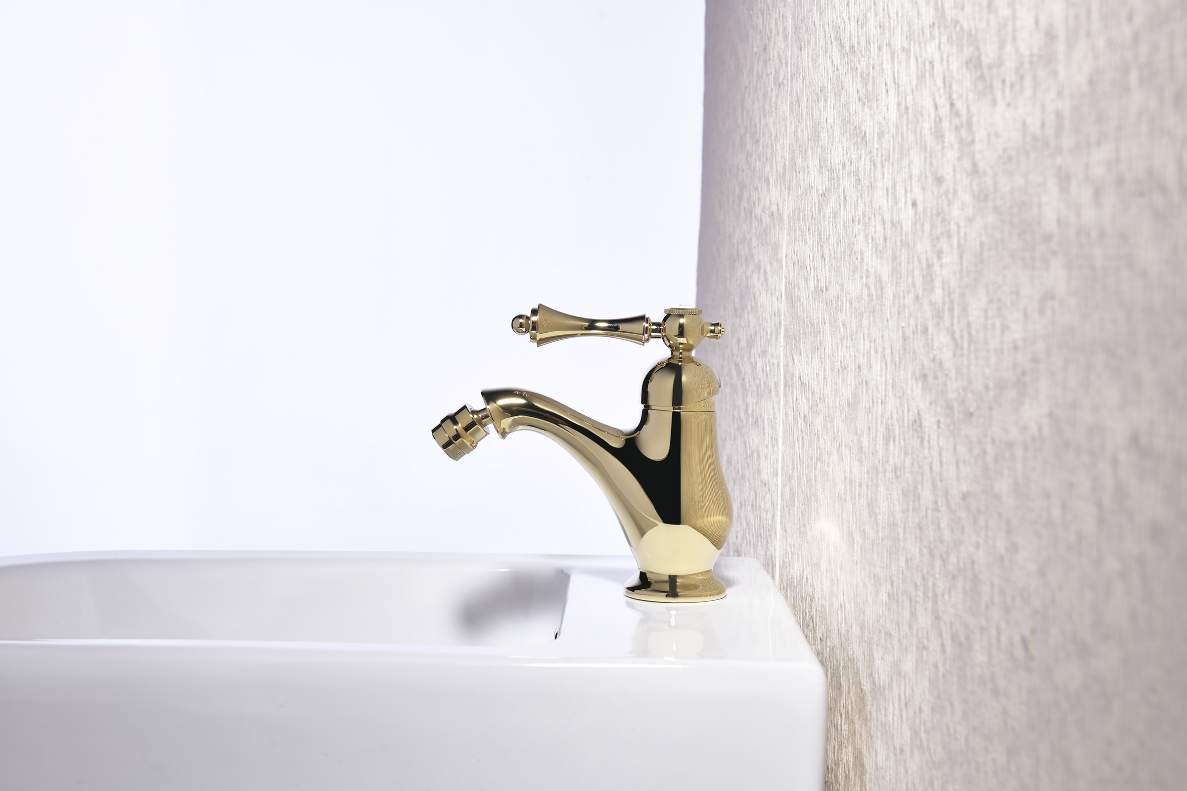 77112-E Смеситель для биде (ЗОЛОТО) "GANZER" (10/1шт)