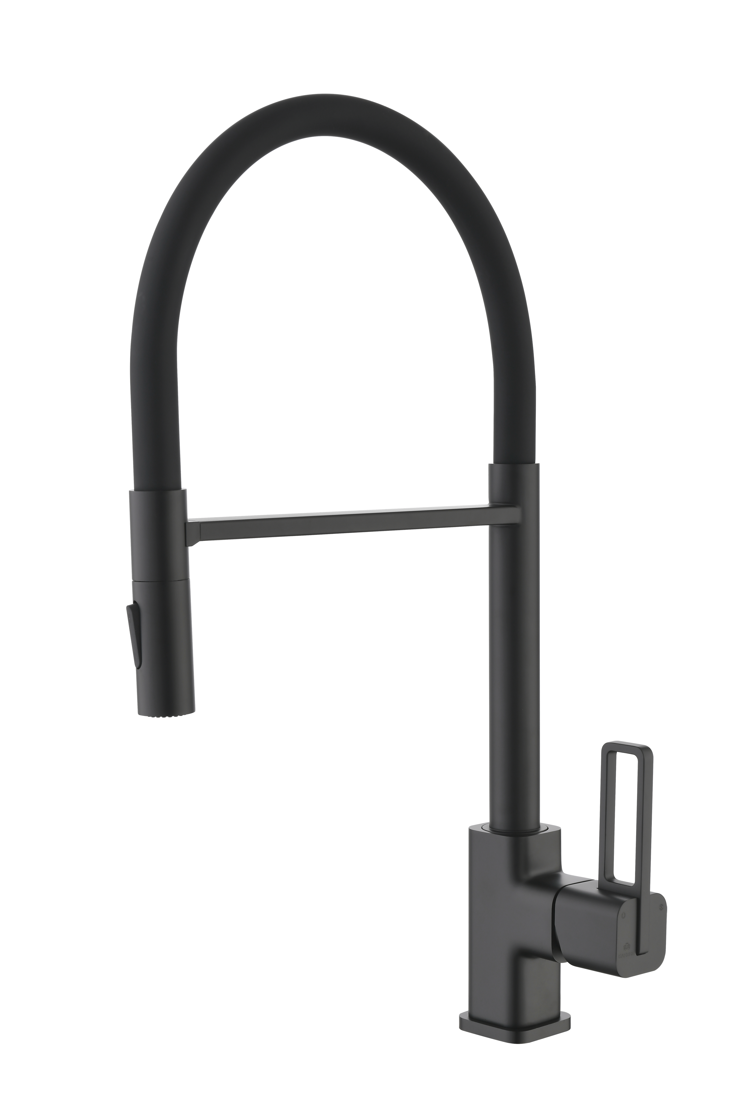 12127-C Смеситель для кухни с гиб. МАГНИТ. изливом (ЧЕР.+ЧЕР.) GANZER (10/1шт)