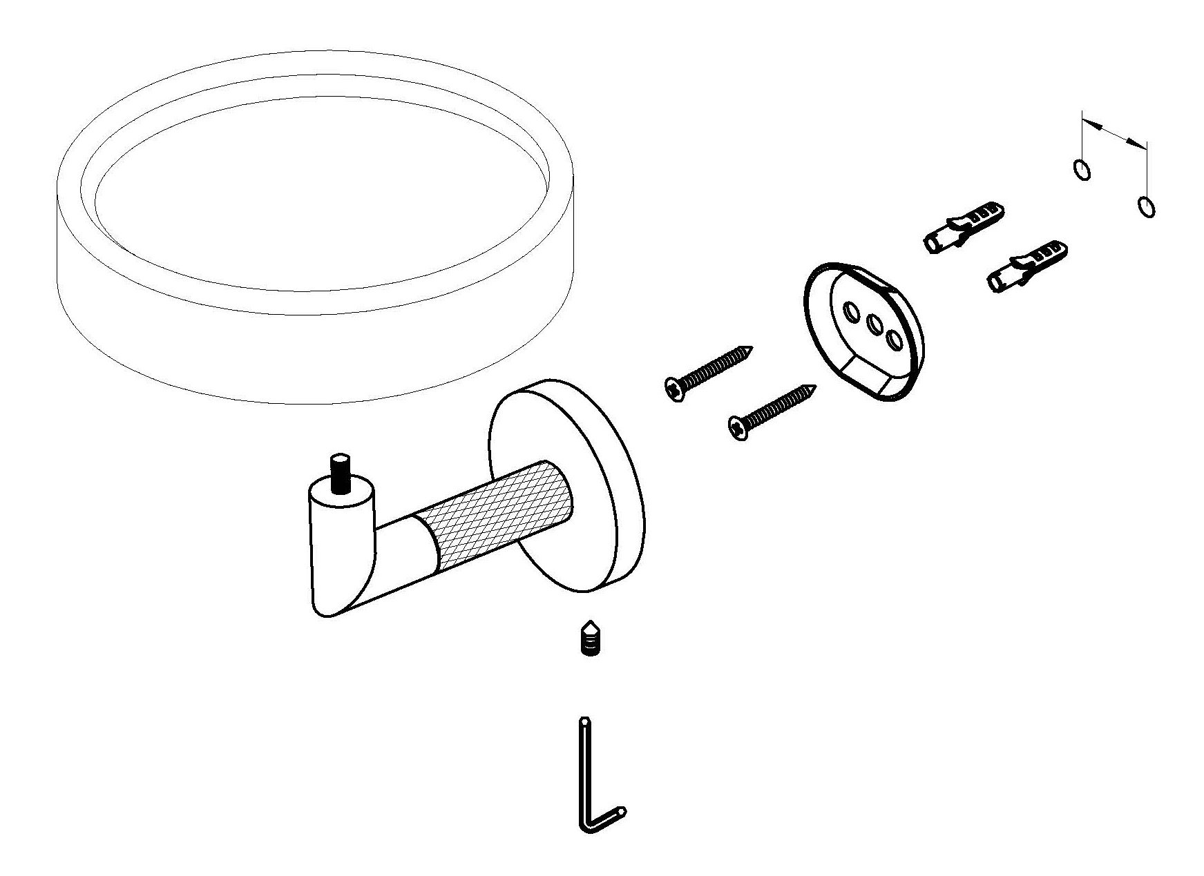 19520 Мыльница кварил.  (ХРОМ) GANZER  (10/1шт)