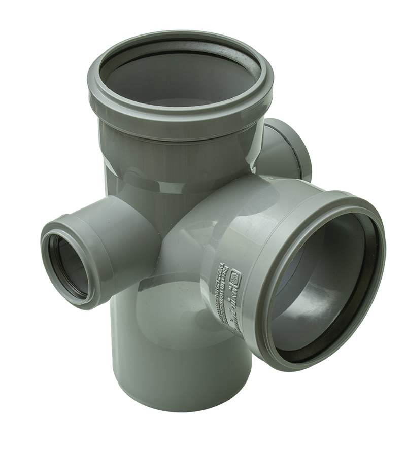 ПВХ Крест. 2-х пл. (пятерник) Ф110х110х50х50*90 левый/правый (8/1шт)