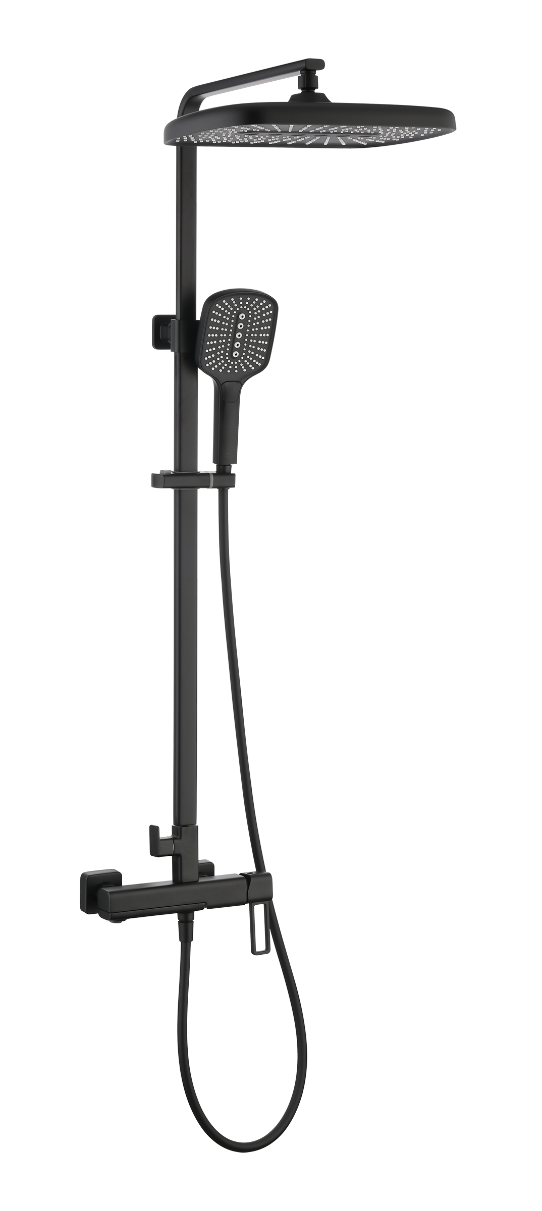 12163-C Душевая система (ЧЕРНЫЙ) GANZER (5/1шт)