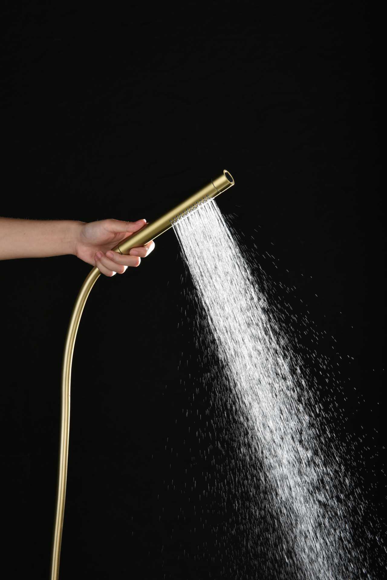 2001-S Лейка для душа, 2 функции, трубчатый (Мат. Золото) GANZER  (100/1шт)