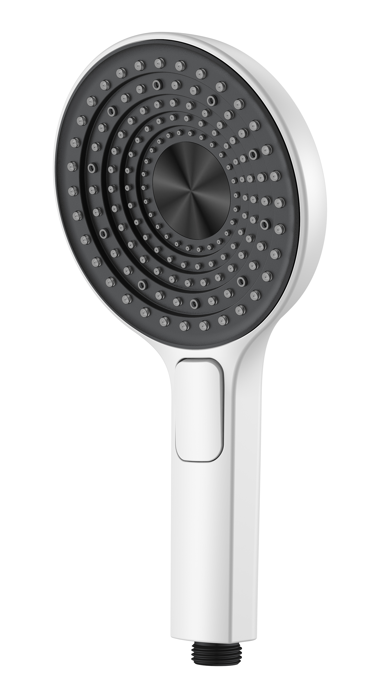 3029-F Лейка массажная 3 позиции, кнопка (БЕЛЫЙ) GANZER  (56/1шт)