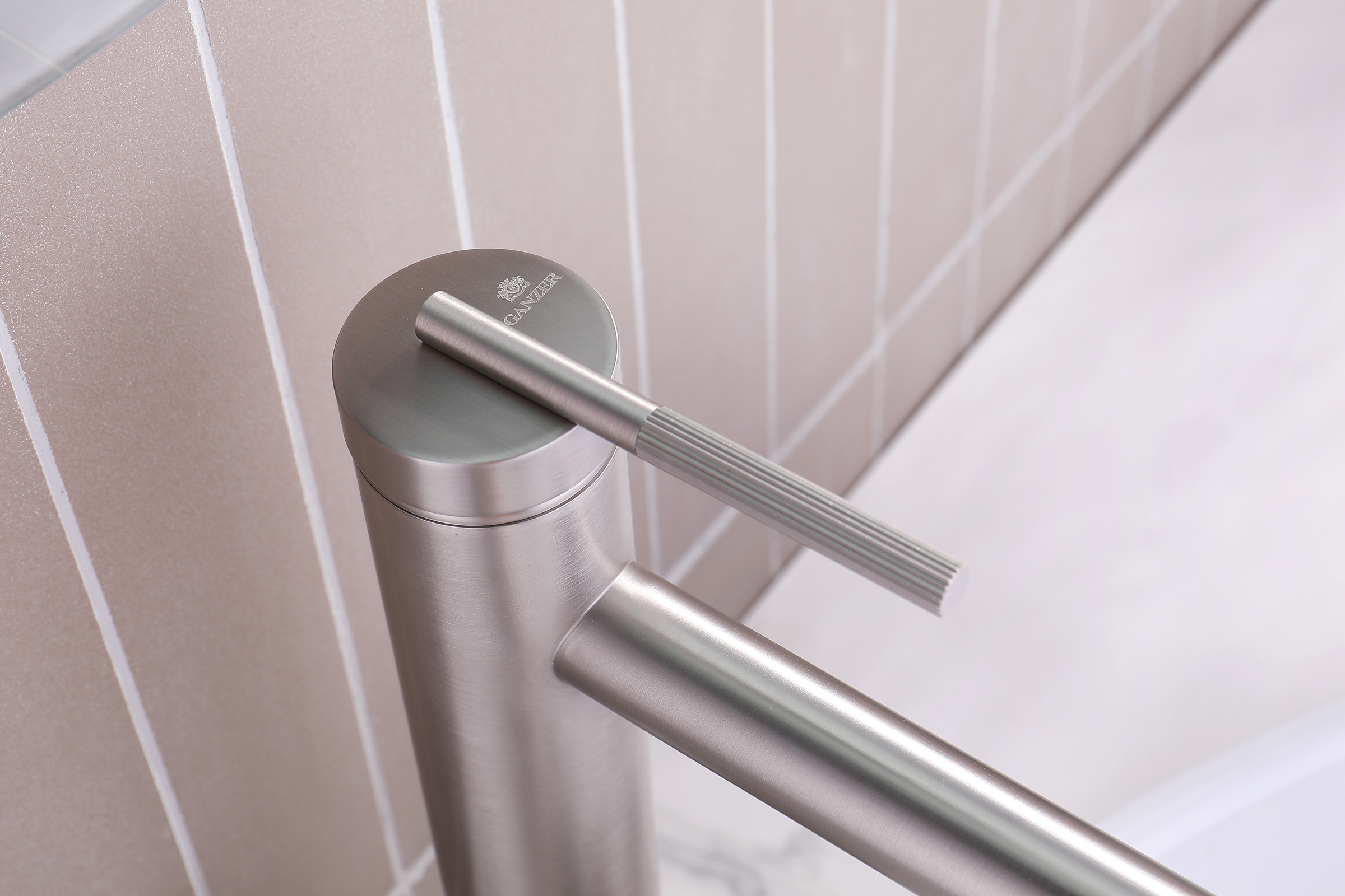 19112-G Смеситель од. для раковины-чаши (САТИН) GANZER (10/1шт)