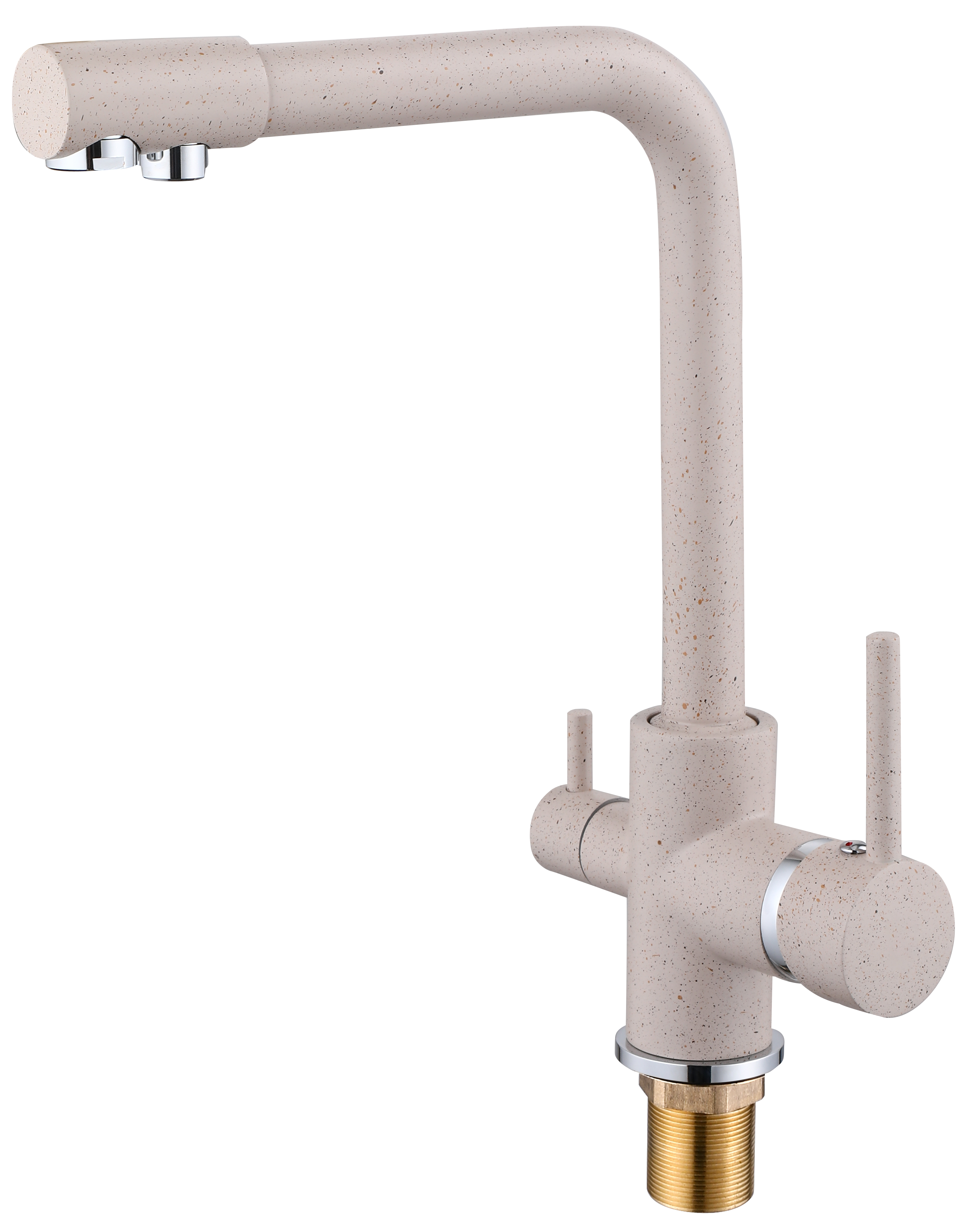 15081-B Смеситель  под. фильт (СВ. БЕЖ.) HANSEN  (10/1шт)