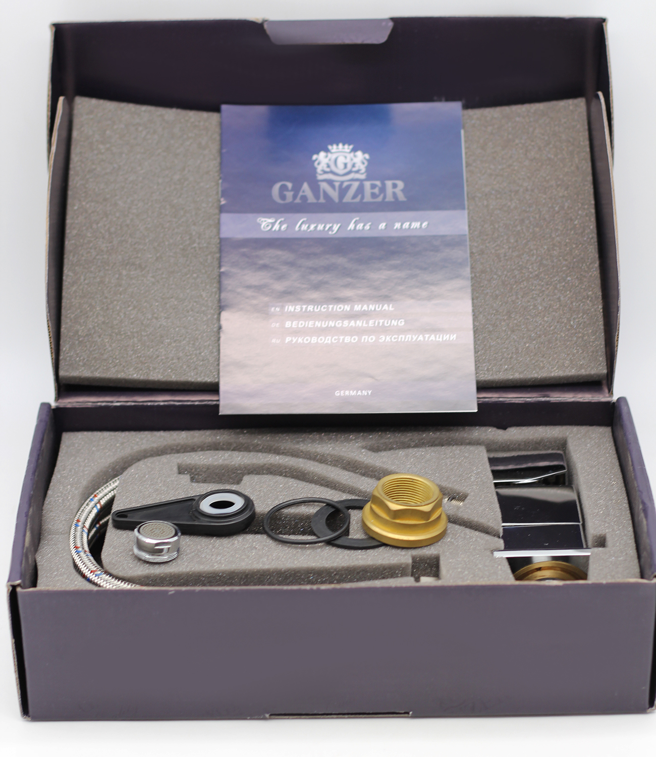 25013 (44013)  Смеситель для умывальника  "GANZER" Л/К