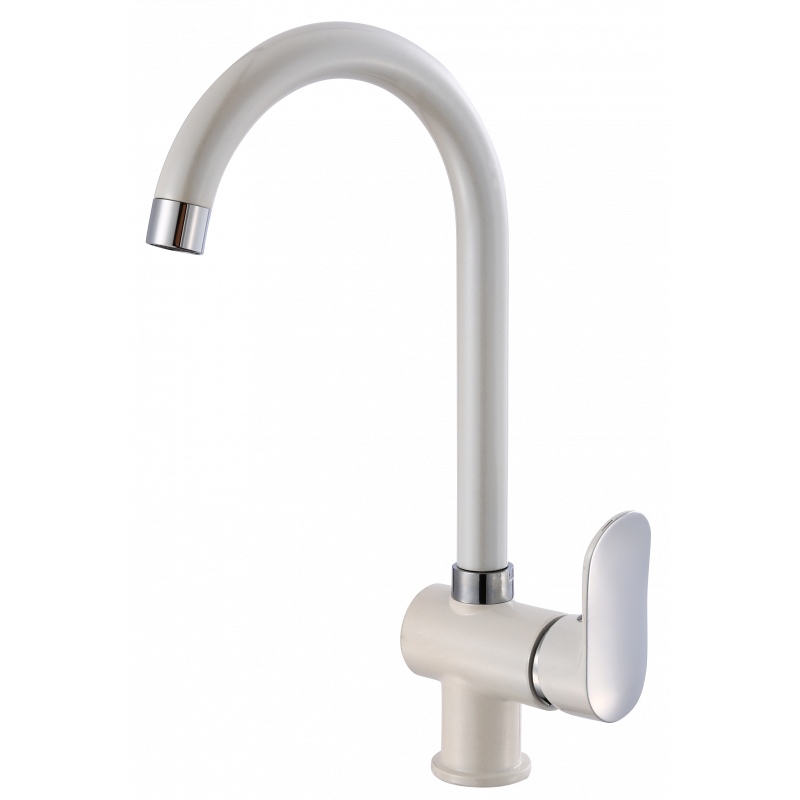 53003-F Смеситель для кухни высокий (БЕЛЫЙ) HANSEN (10/1шт)