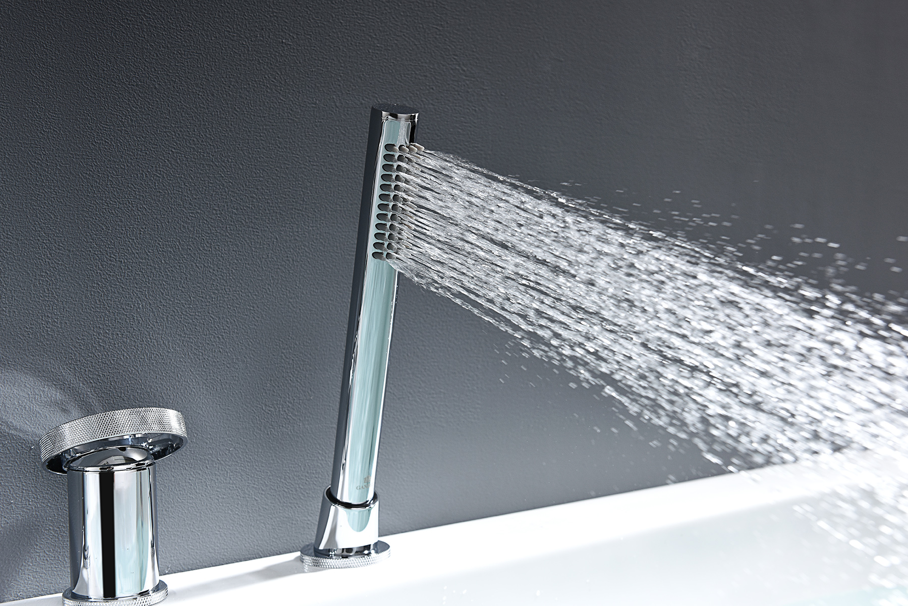 19133 Смеситель на борт ванны (4-отв,ХРОМ)  GANZER (6/1шт)