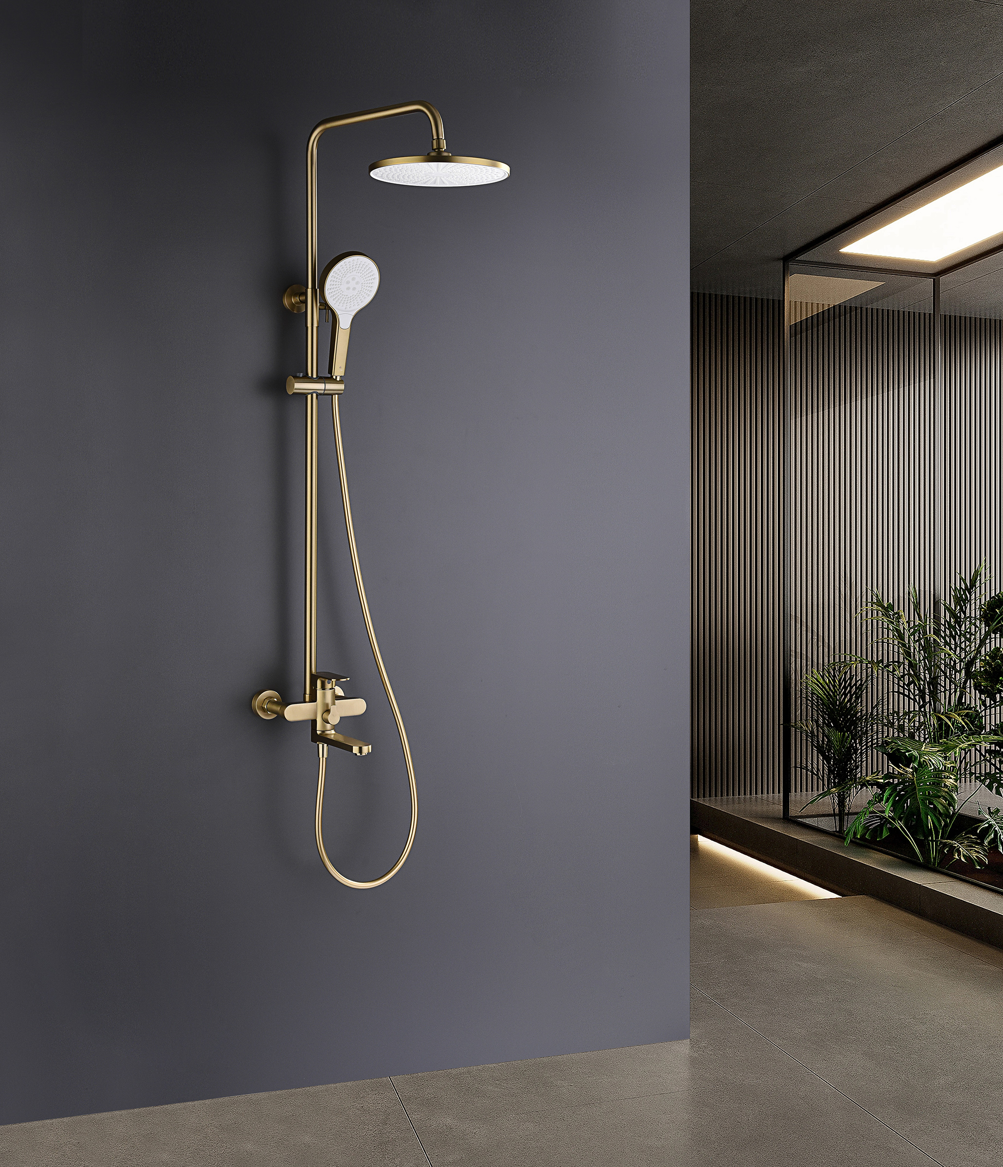 06161-S Душевая система (Мат. Золото) GANZER (5/1шт)