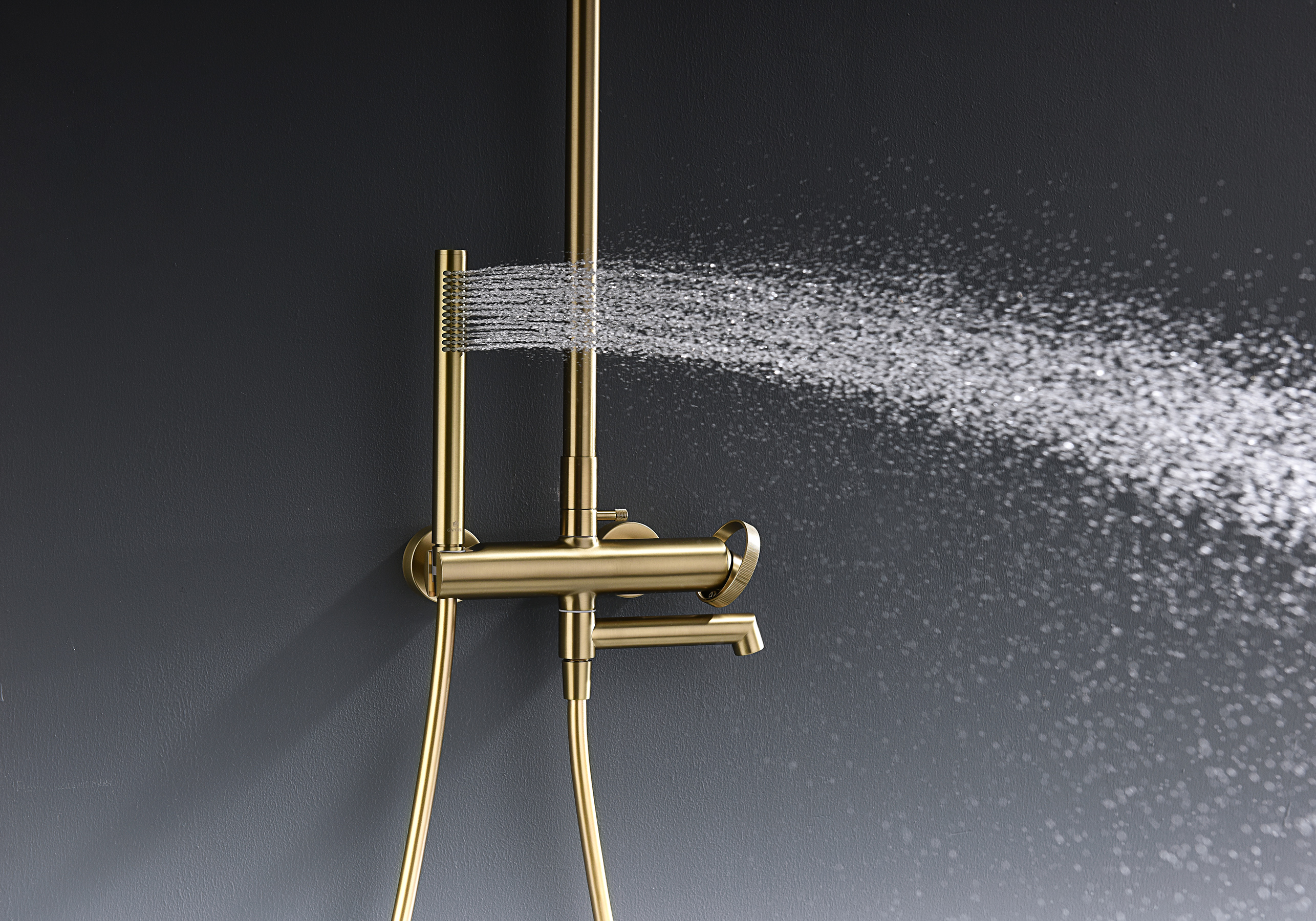 19162-S Душевая система (Мат. Золото) GANZER (5/1шт)