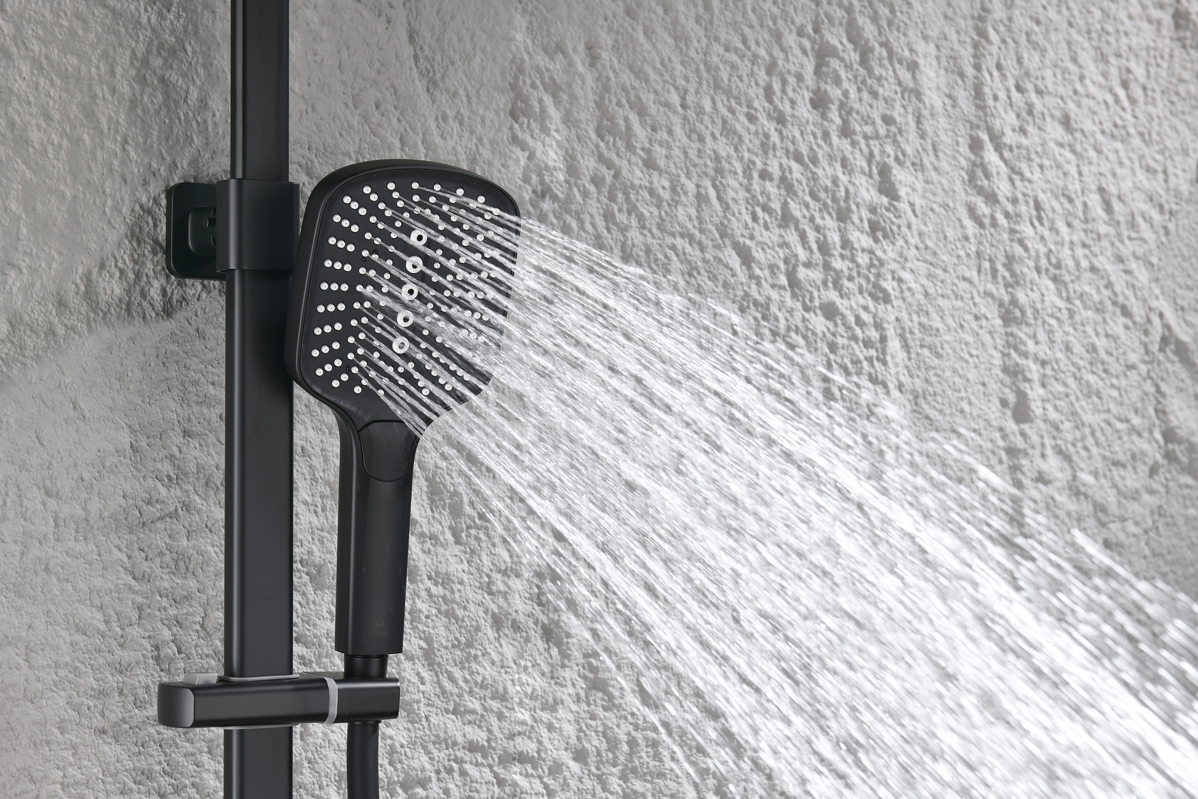 12163-C Душевая система (ЧЕРНЫЙ) GANZER (5/1шт)