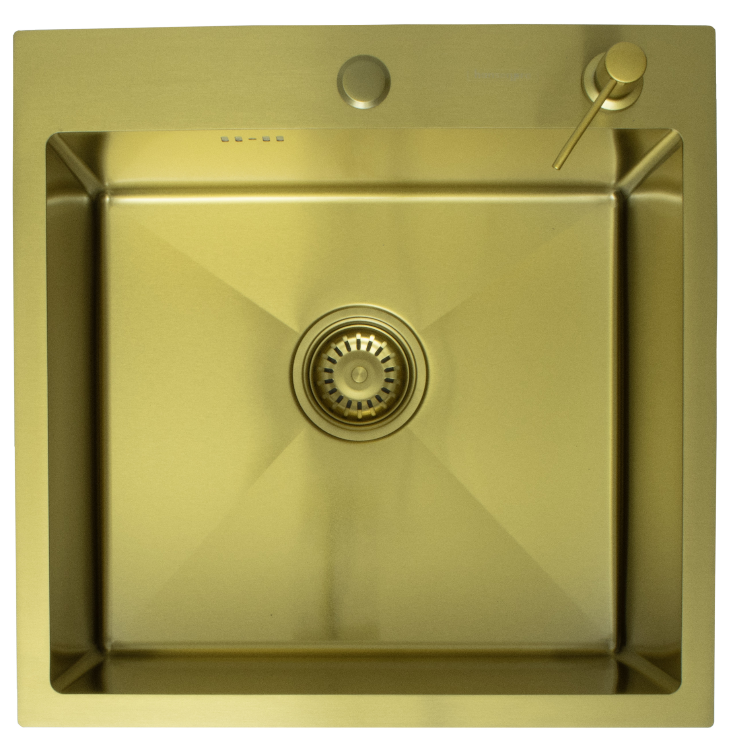 Мойка НЕРЖ  50х50  (МАТ. ЗОЛОТО) с дозатором  HANSEN  (1шт)