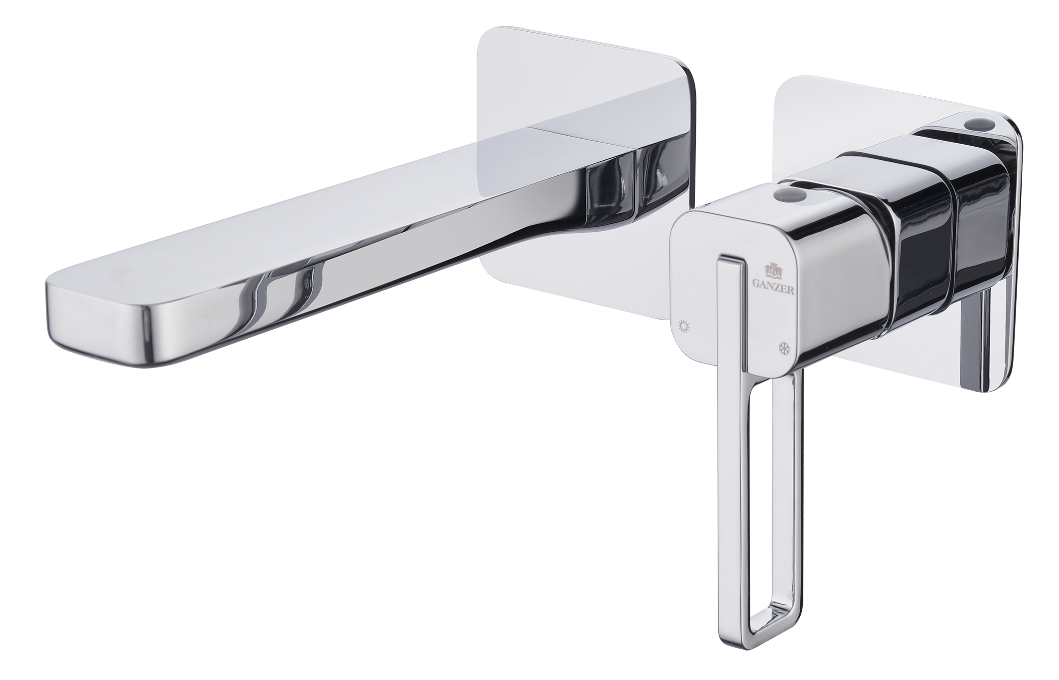 12144 Встроенный смес для рак. (ХРОМ) GANZER  (10/1шт)