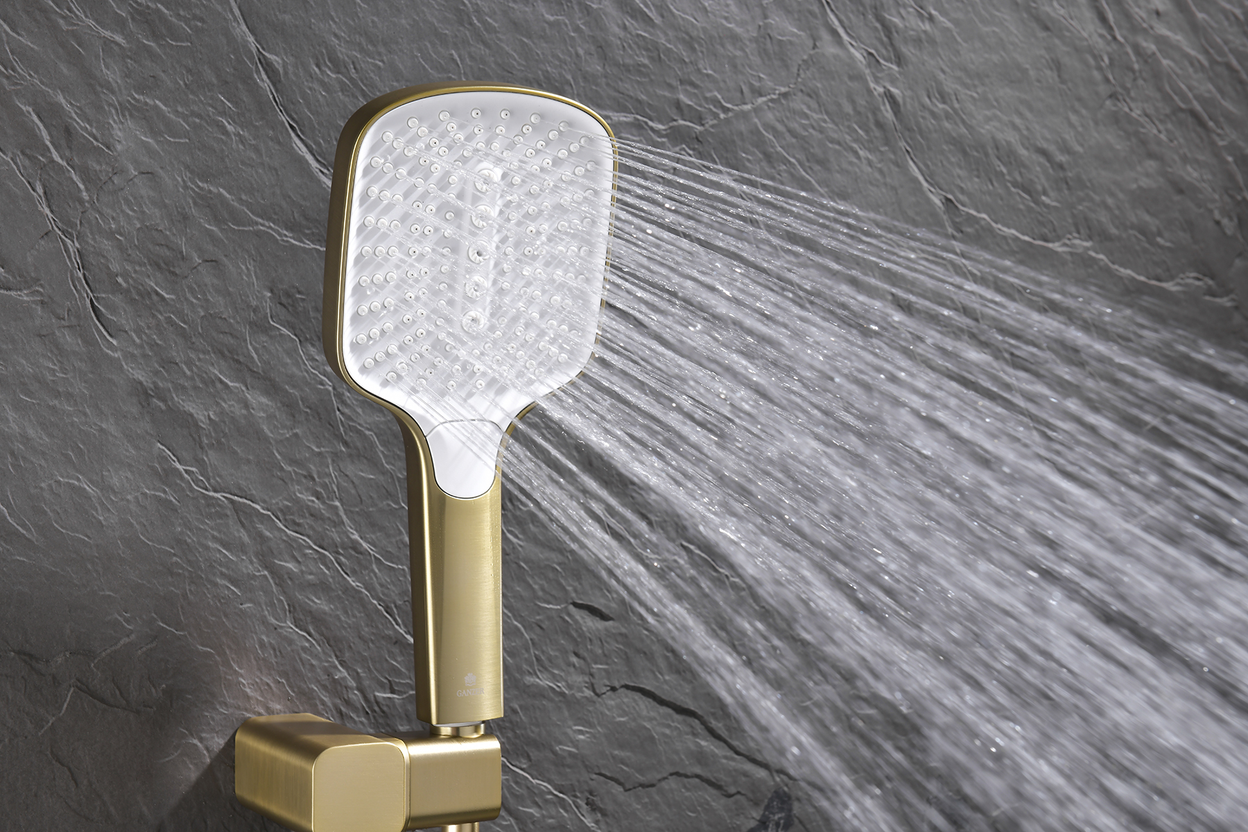 12165-S Смеситель встраиваемый для душа с 3-функ. (Мат. Золото) GANZER (6/1шт)