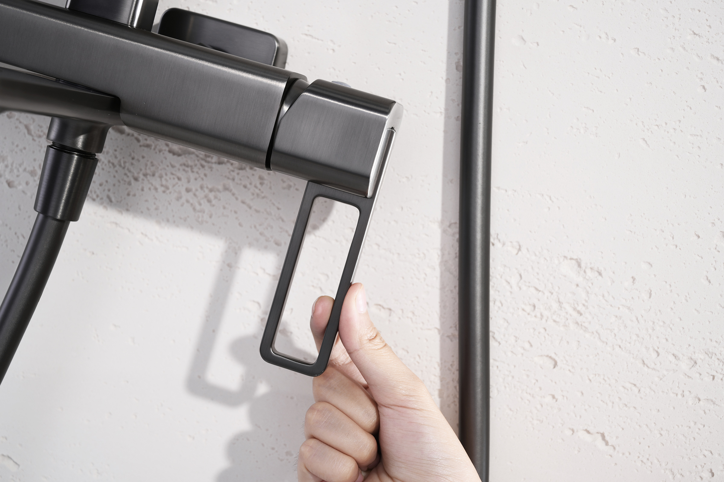 12163-Q Душевая система (ГРАФИТ) GANZER (5/1шт)