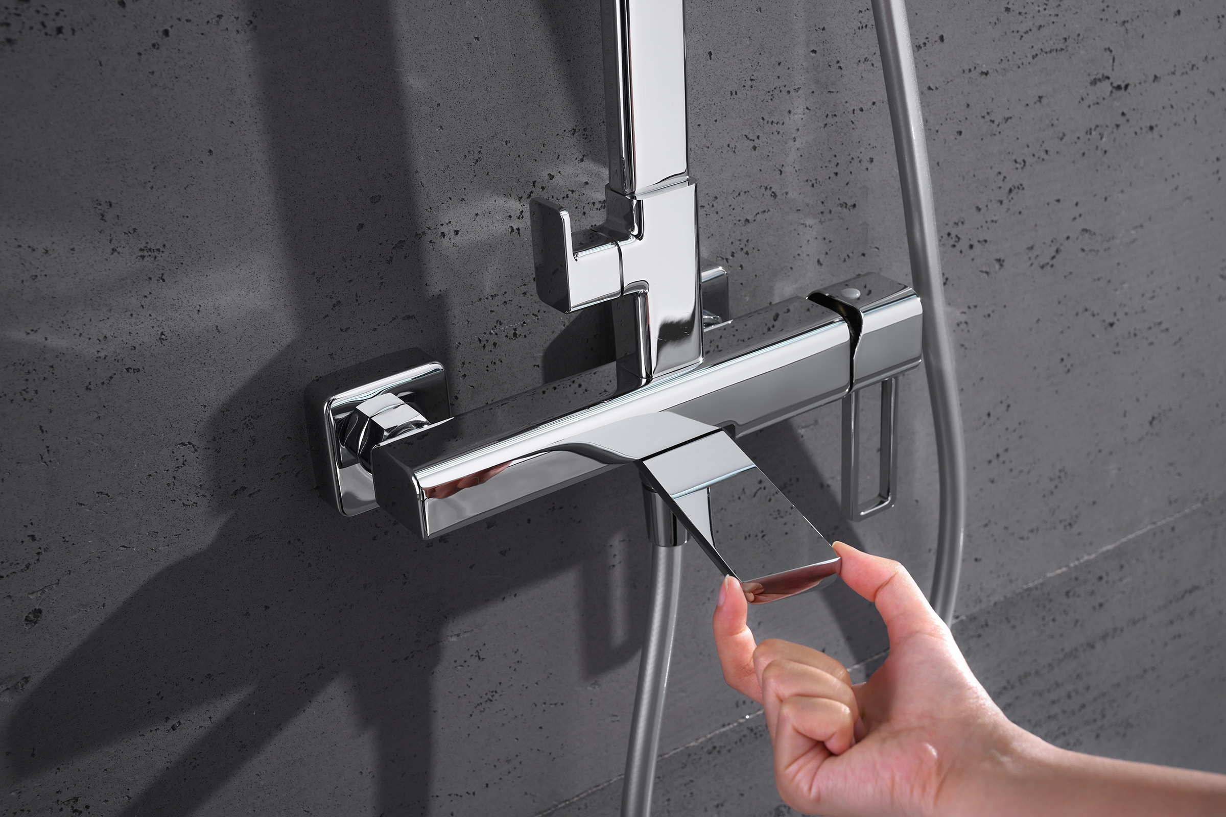 12163 Душевая система (ХРОМ) GANZER (5/1шт)