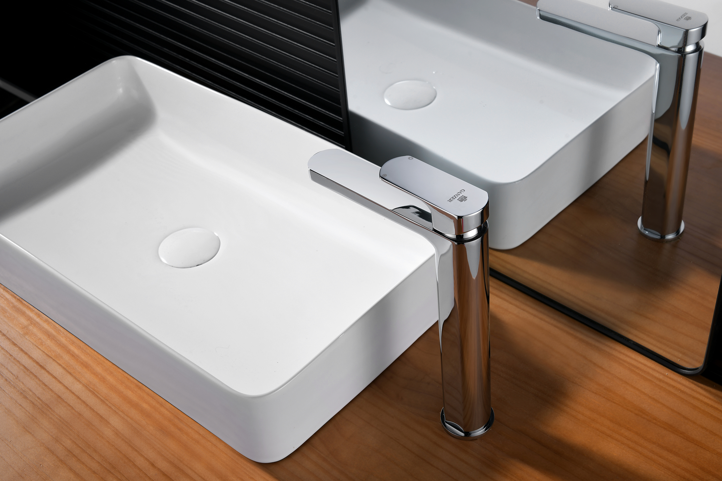 06112 Смеситель од. для раковины-чаши (ХРОМ) GANZER (10/1шт)