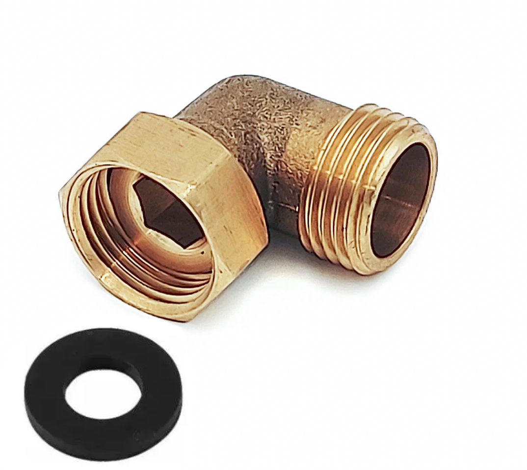 Уголок латун с НАК. гайкой 1/2 х 1/2 Ш.  ViEiR (280/10шт)