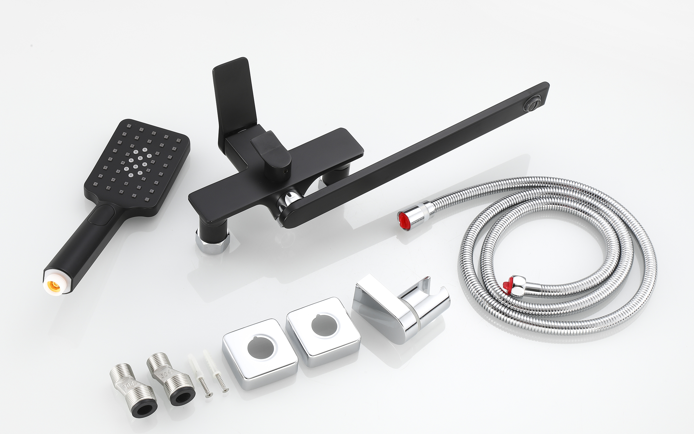 22099-C Смеситель для ванны (ЧЕРНЫЙ) латун HANSEN  (10/1шт)