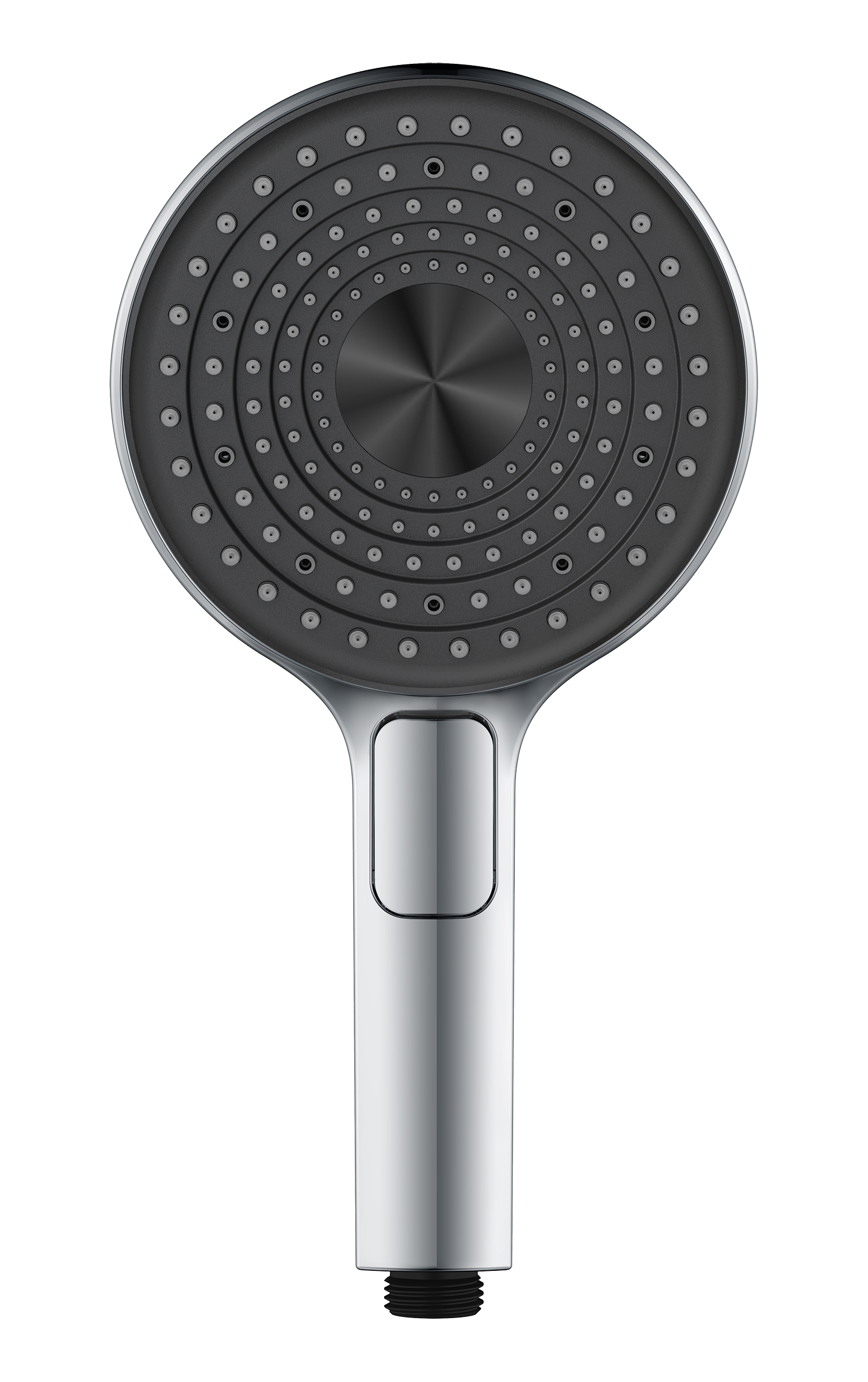 3029 Лейка массажная 3 позиции, кнопка (ХРОМ) GANZER  (56/1шт)