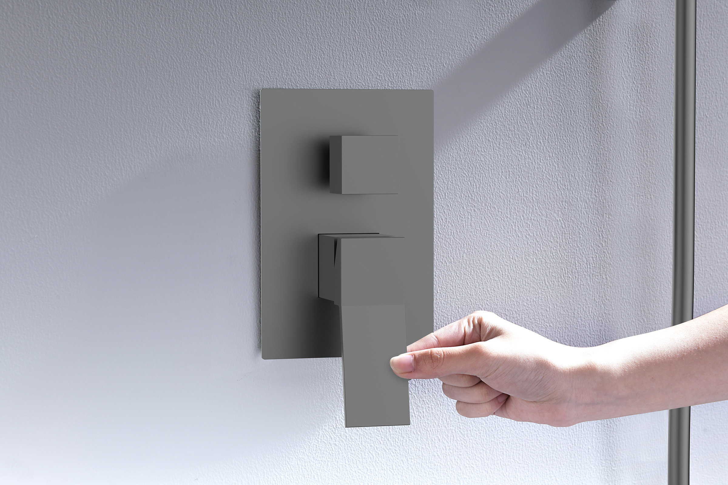 05165-Q Смеситель встраиваемый для душа с 3-функ. (ГРАФИТ) GANZER (6/1шт)