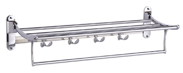 3206 Полка для полотенец с нижными дер. HANSEN (10/1шт)