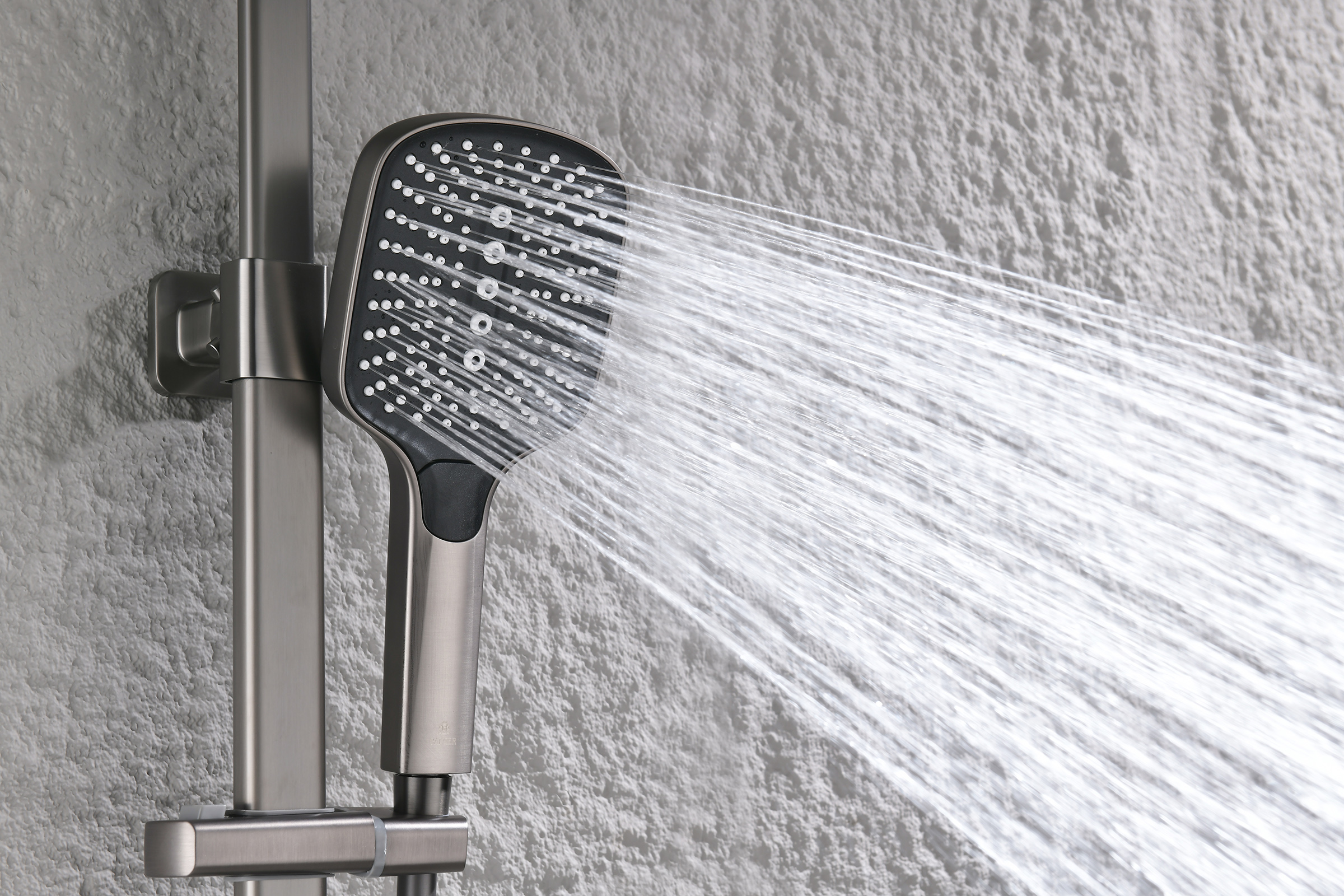 12171-Q Душевая система с термостатом (ГРАФИТ) GANZER (5/1шт)