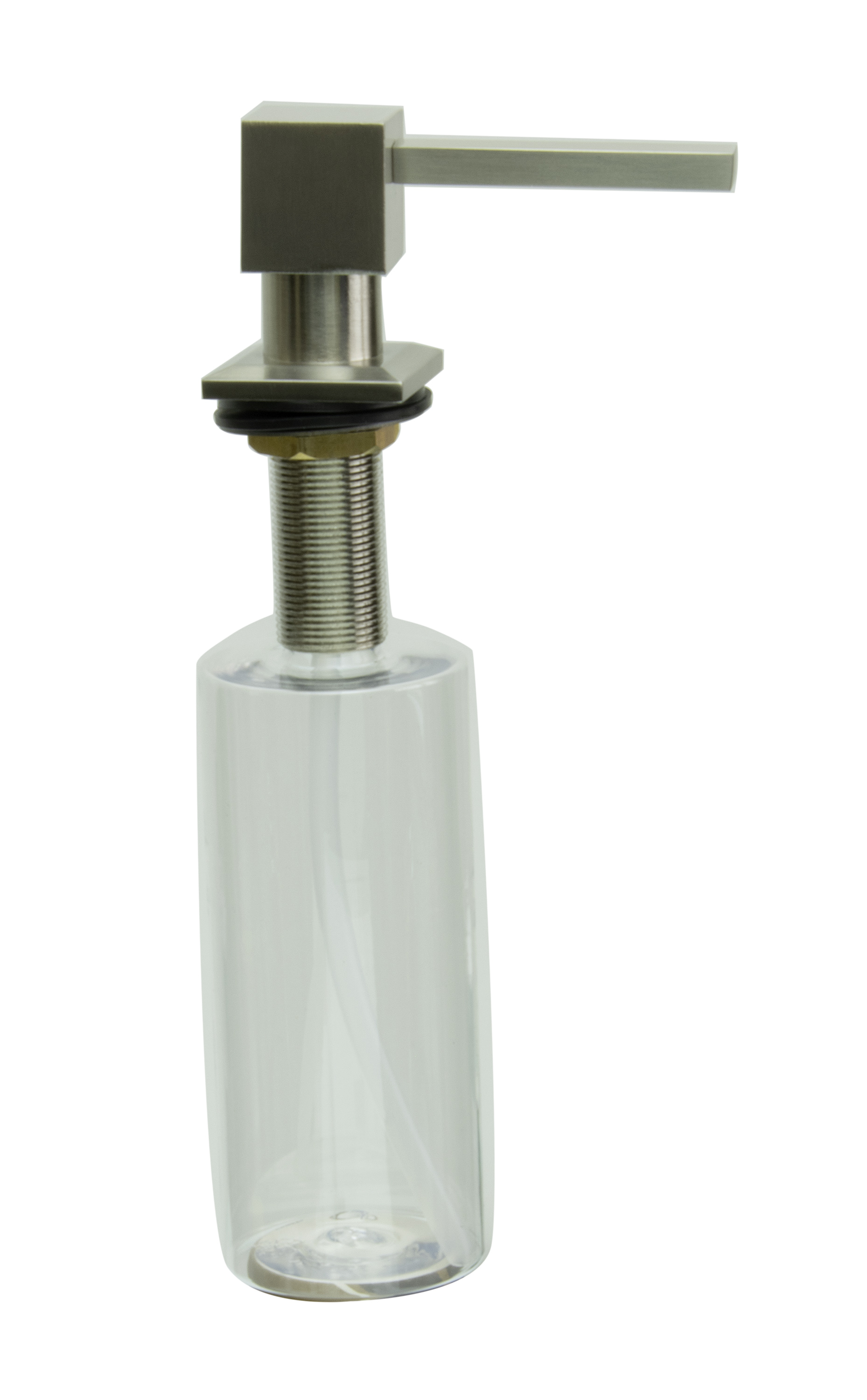 Дозатор врезной КВАДРАТ, для мойки 300мл (САТИН)  HANSEN  (46/1шт)