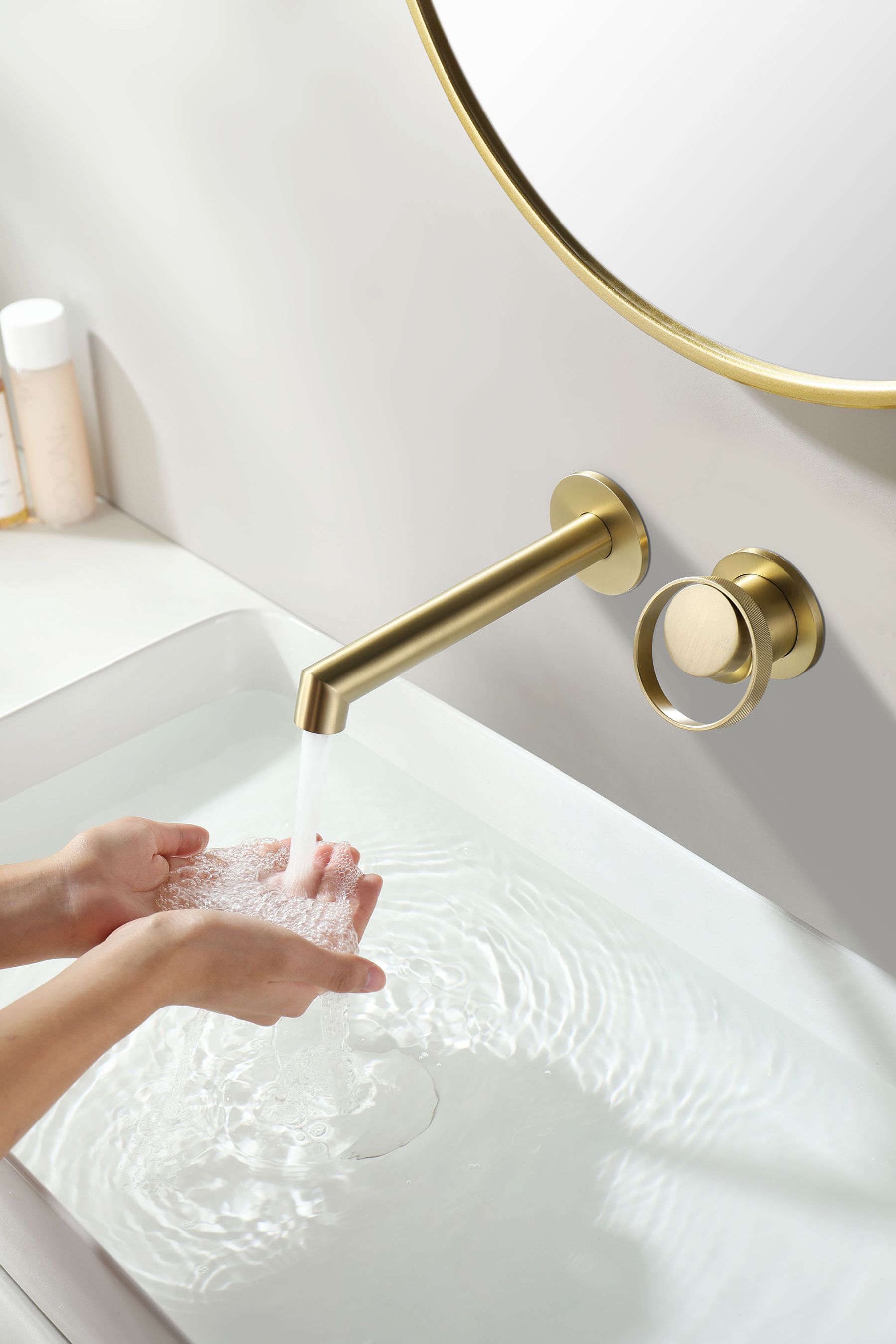 19144-S Встроенный смес для рак. (Мат. Золото) GANZER   (10/1шт) 