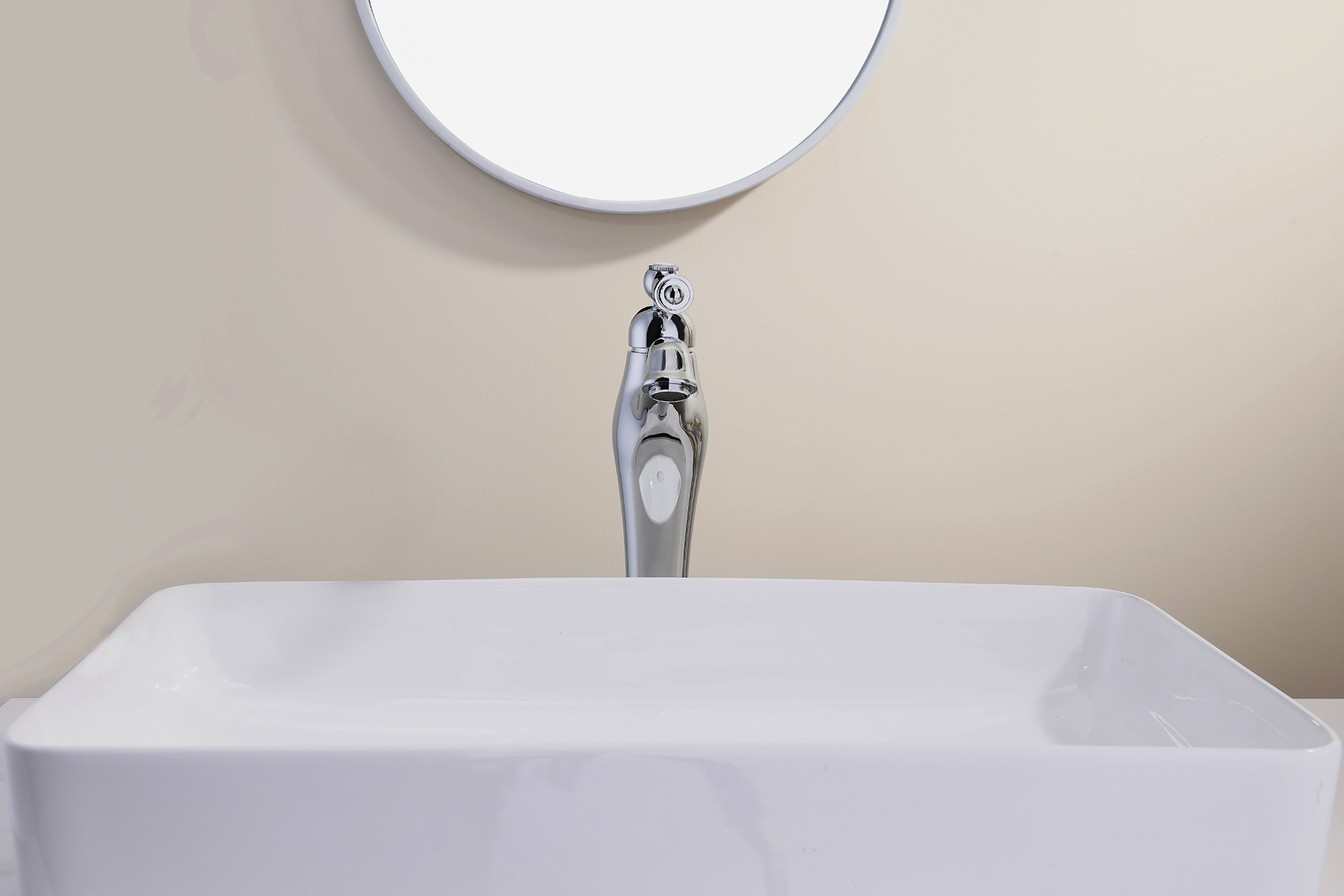 77013 Смеситель од. для раковины-чаши (ХРОМ)  GANZER  (10/1шт)