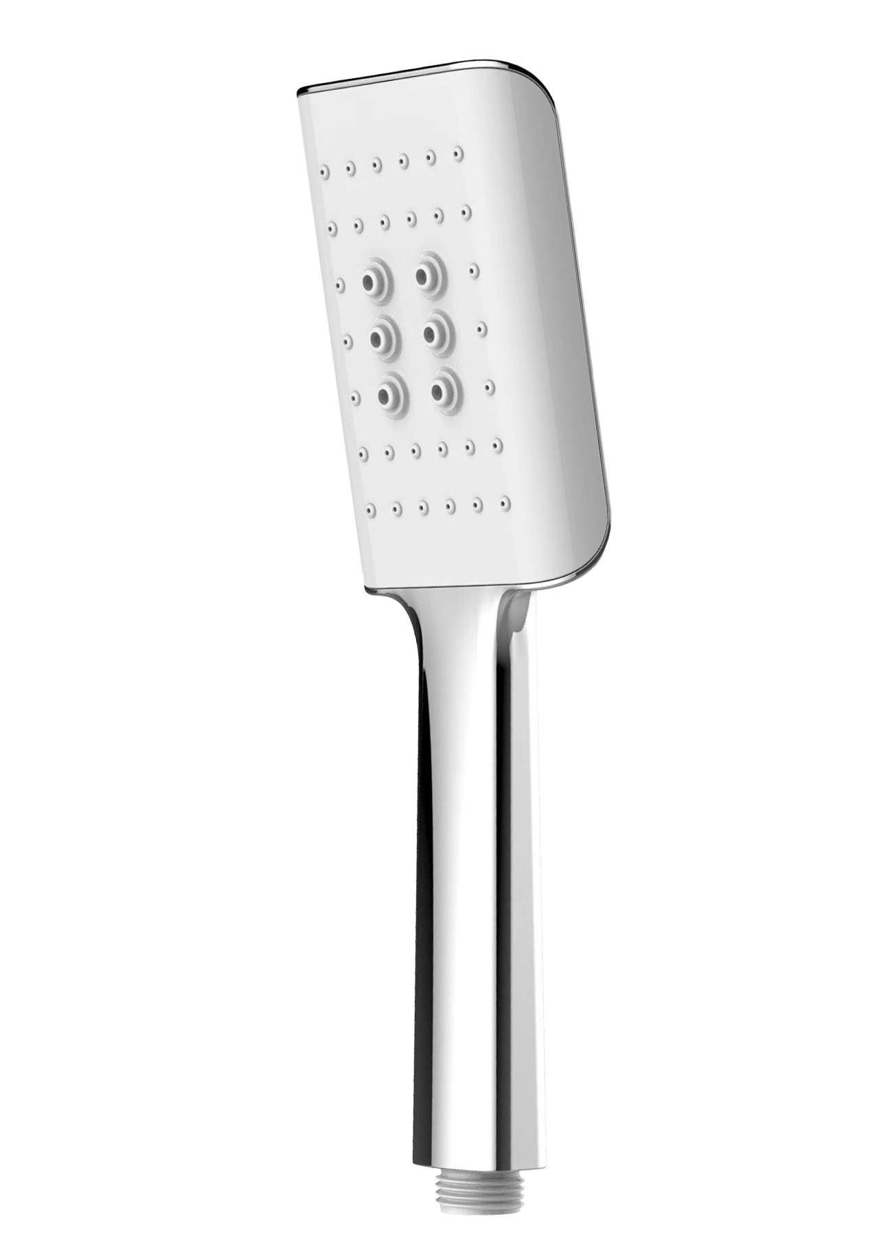 1055 Лейка для душа 1 режим. (самоочищающая,ХРОМ)  GANZER  (50/1шт)