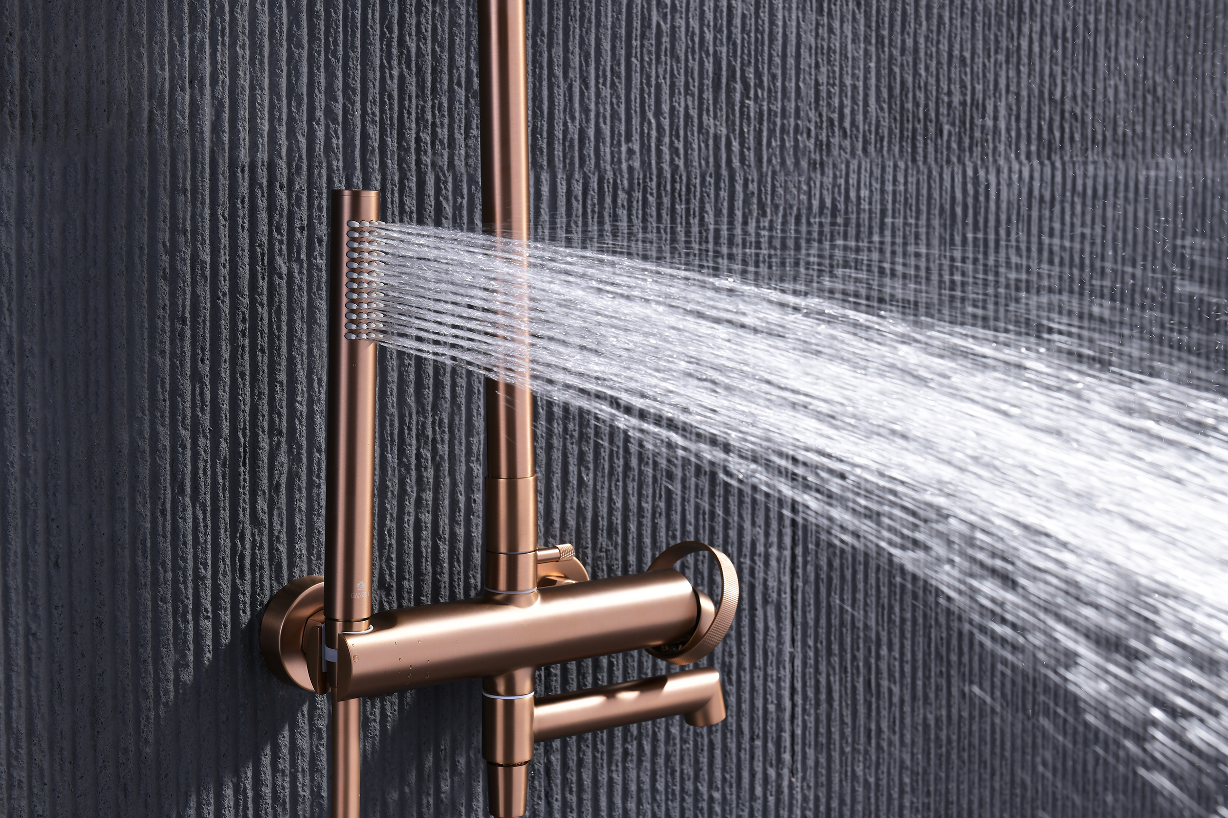 19162-R Душевая система (Роз. Золото) GANZER (5/1шт)