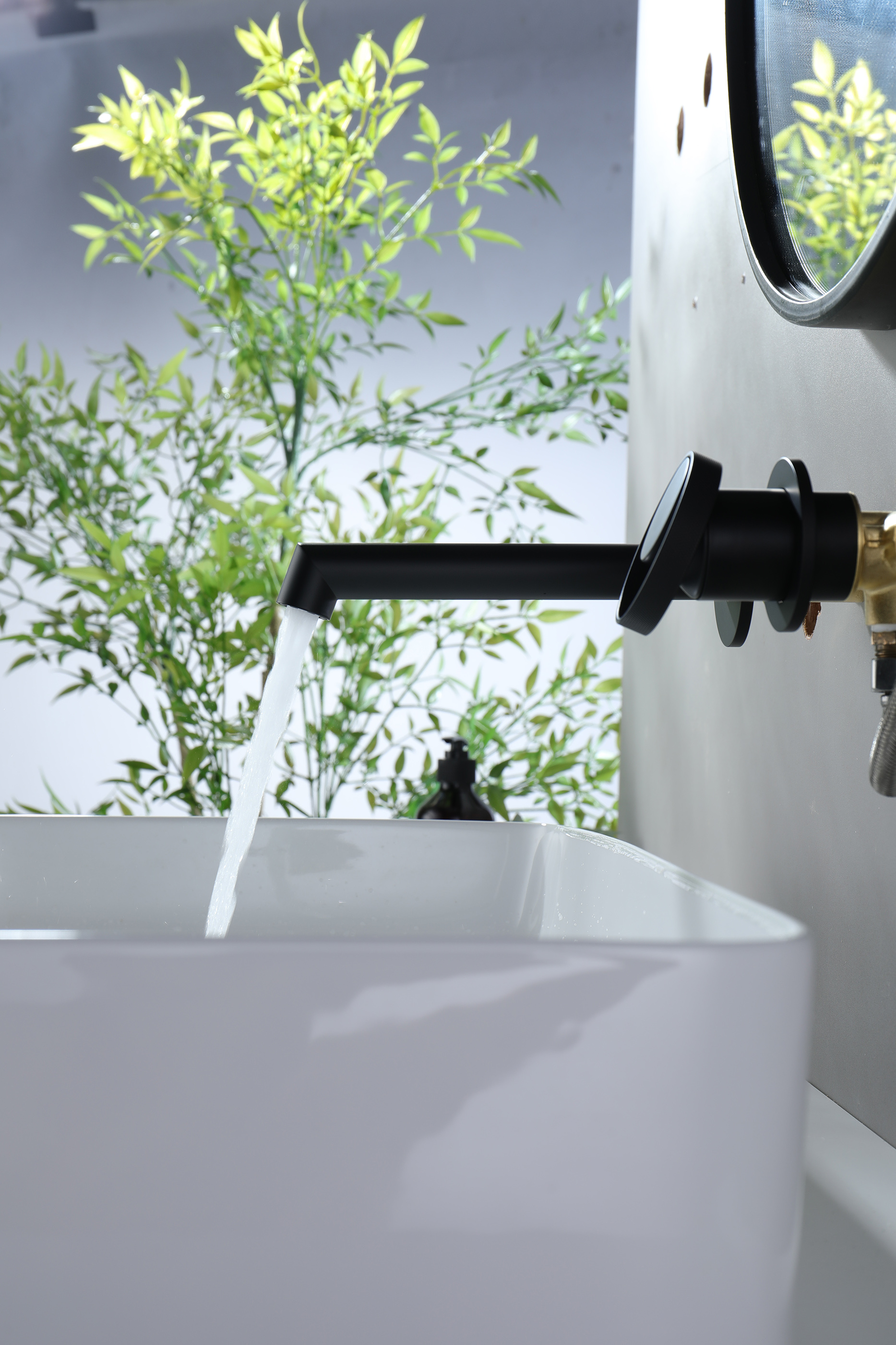 19144-C Встроенный смес для рак. (ЧЕРНЫЙ) GANZER  (10/1шт)