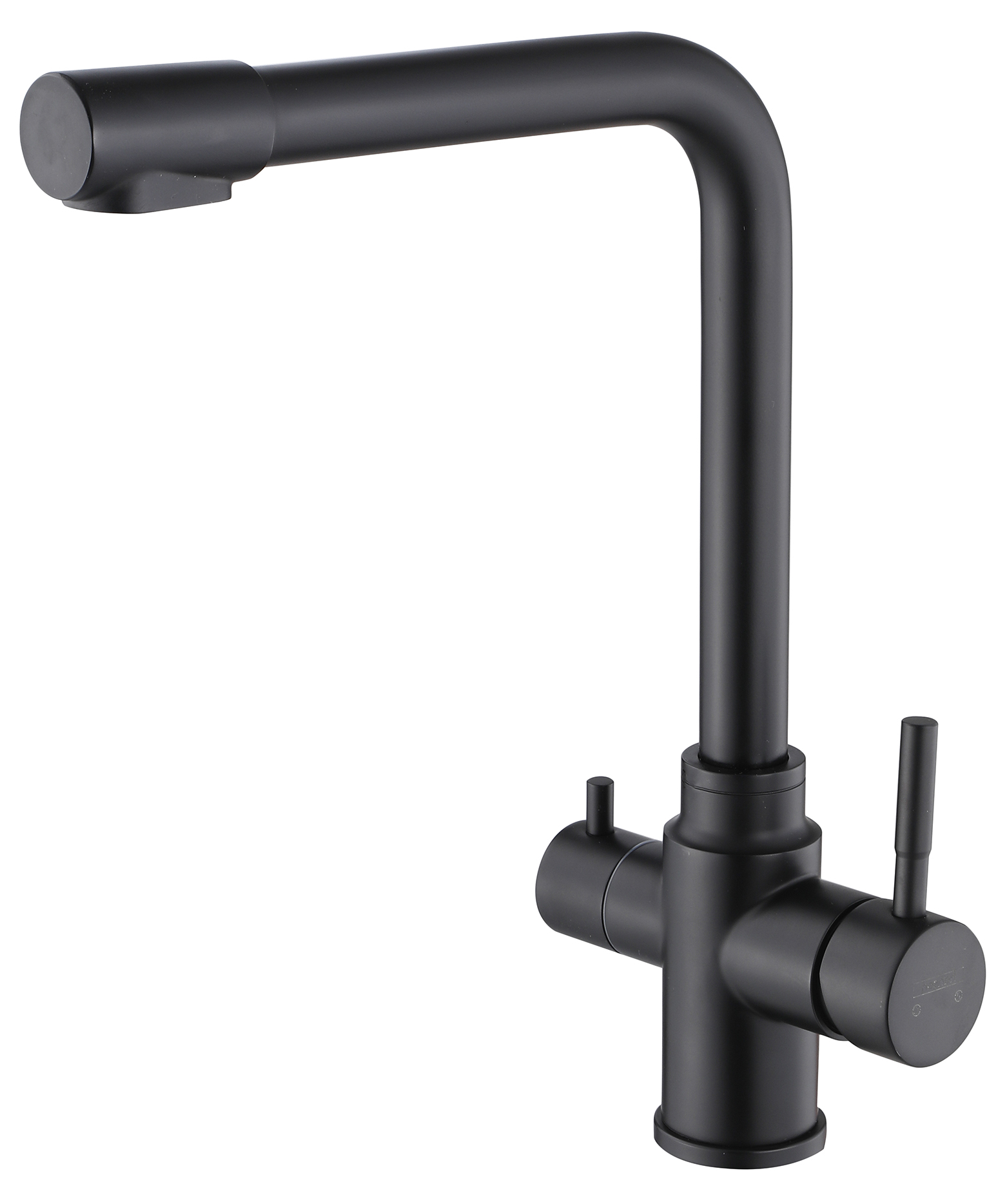 15085-C Смес. из НЕРЖ. для кух. под. фильт (ЧЕРНЫЙ) HANSEN  (20/1шт)