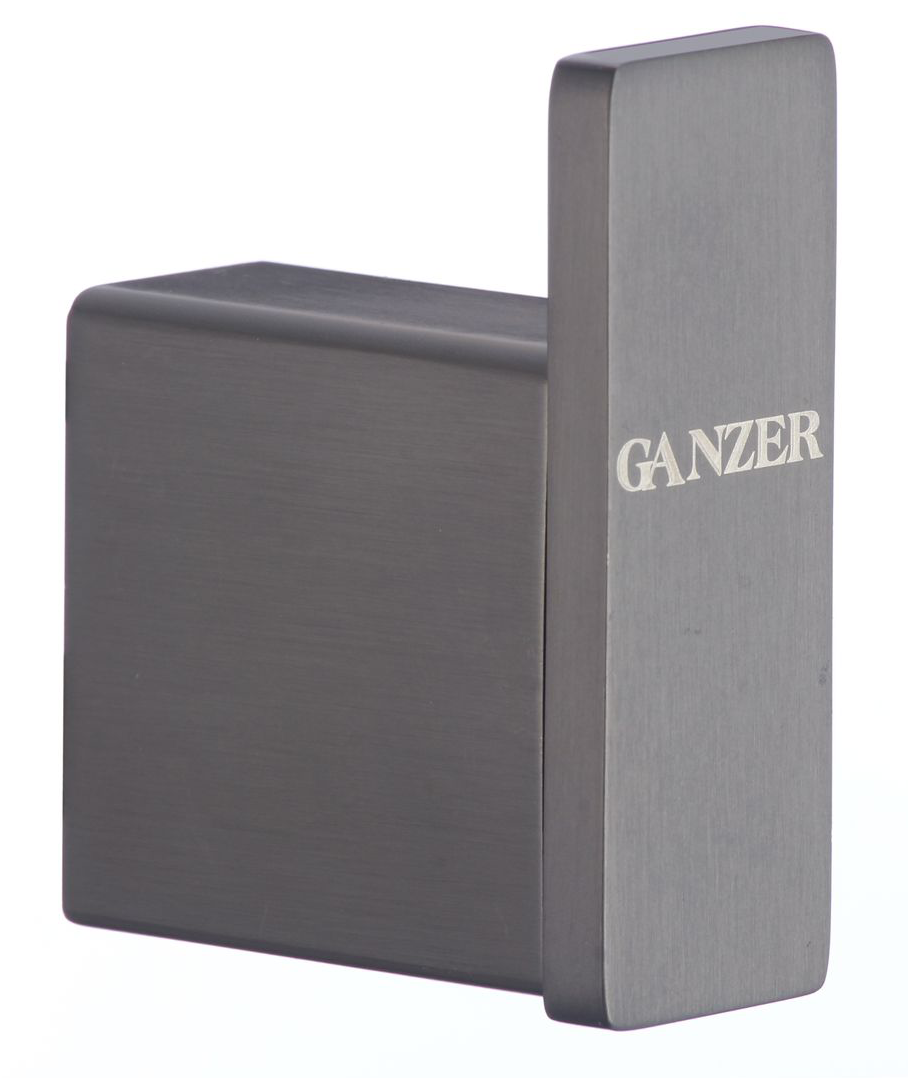 88151-Q Одинарный настенный крючок (ГРАФИТ) GANZER  (20/1шт)