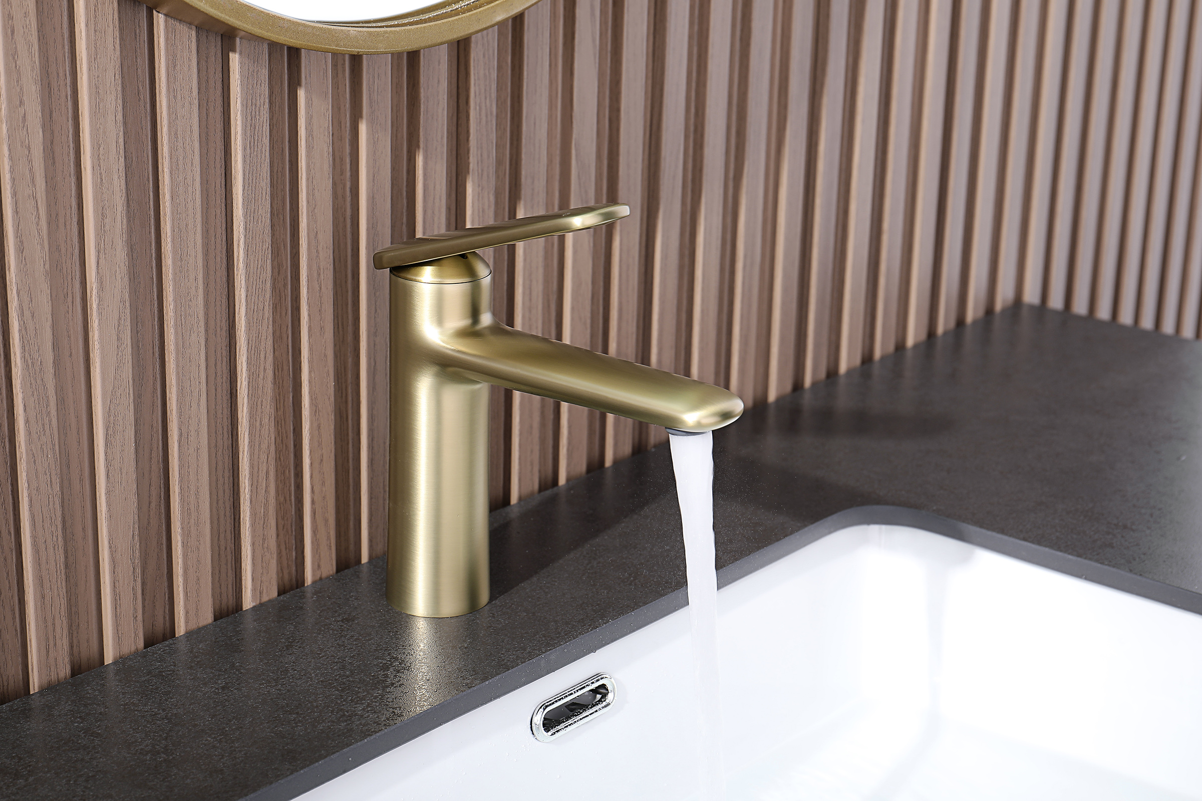 02111-S Смеситель од. для раковины (Мат. Золото) GANZER (10/1шт)