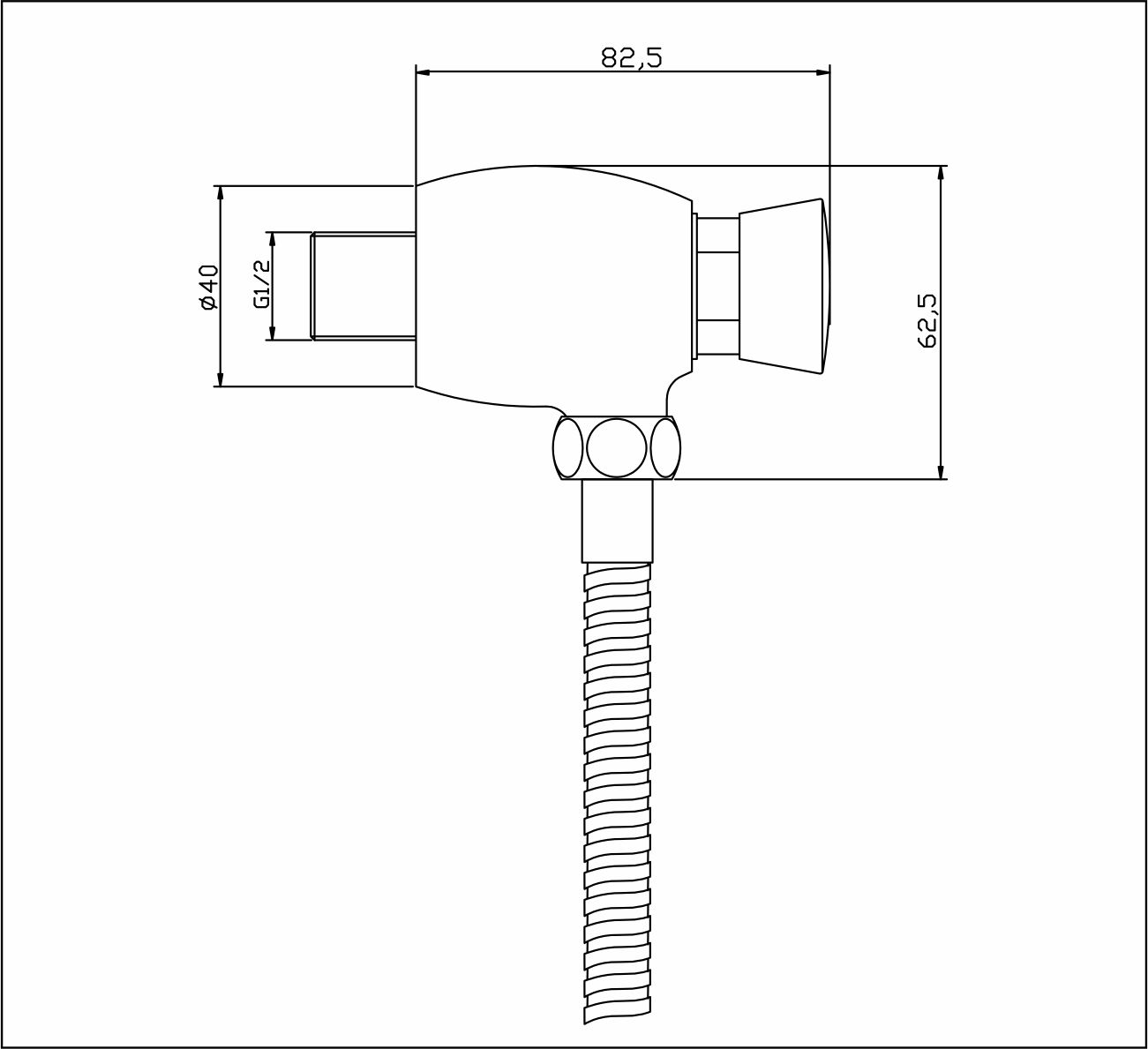 Кран для писсуара GANZER GZ008