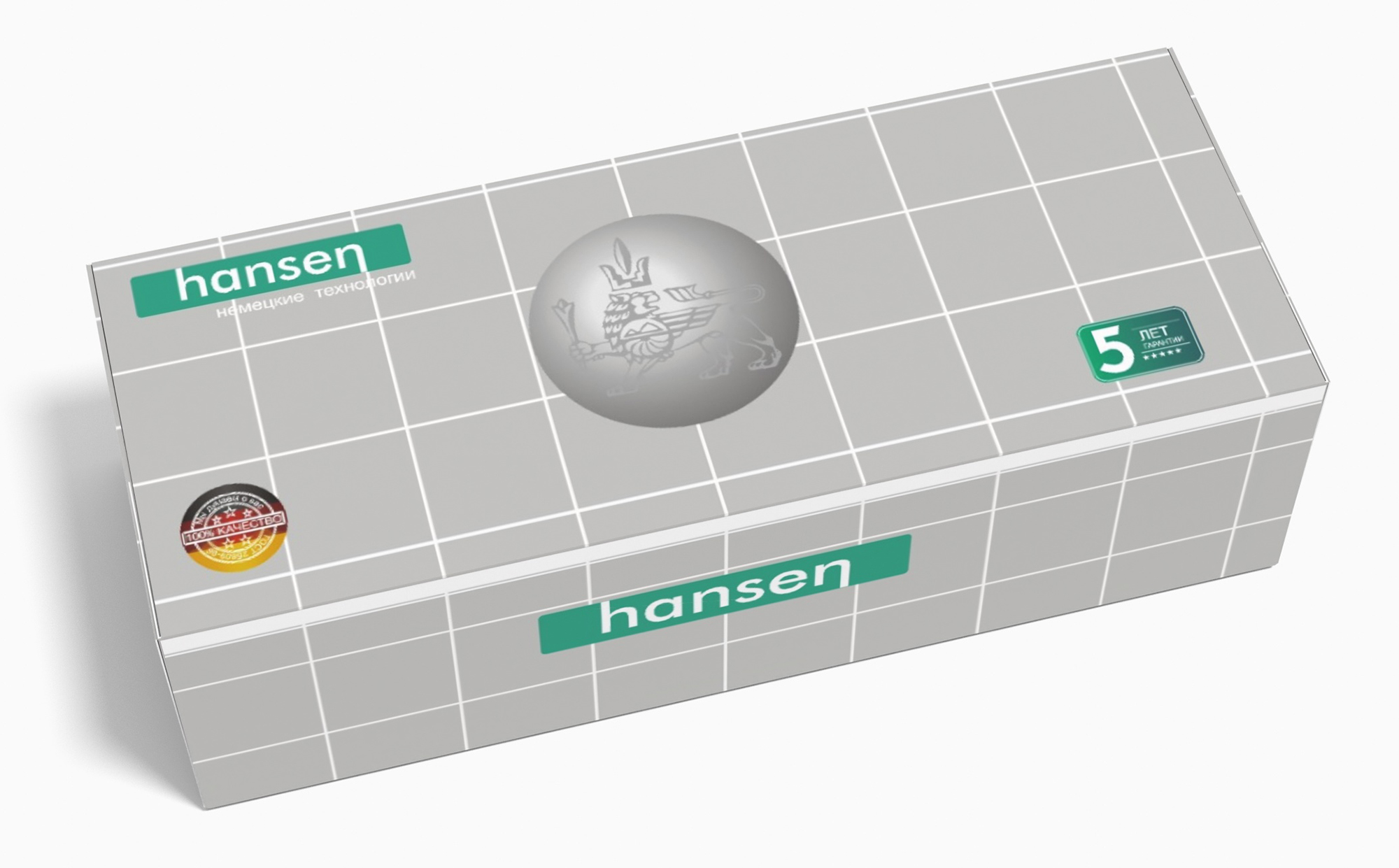 22016-C Смеситель для ванны (черный) HANSEN  (10/1шт)